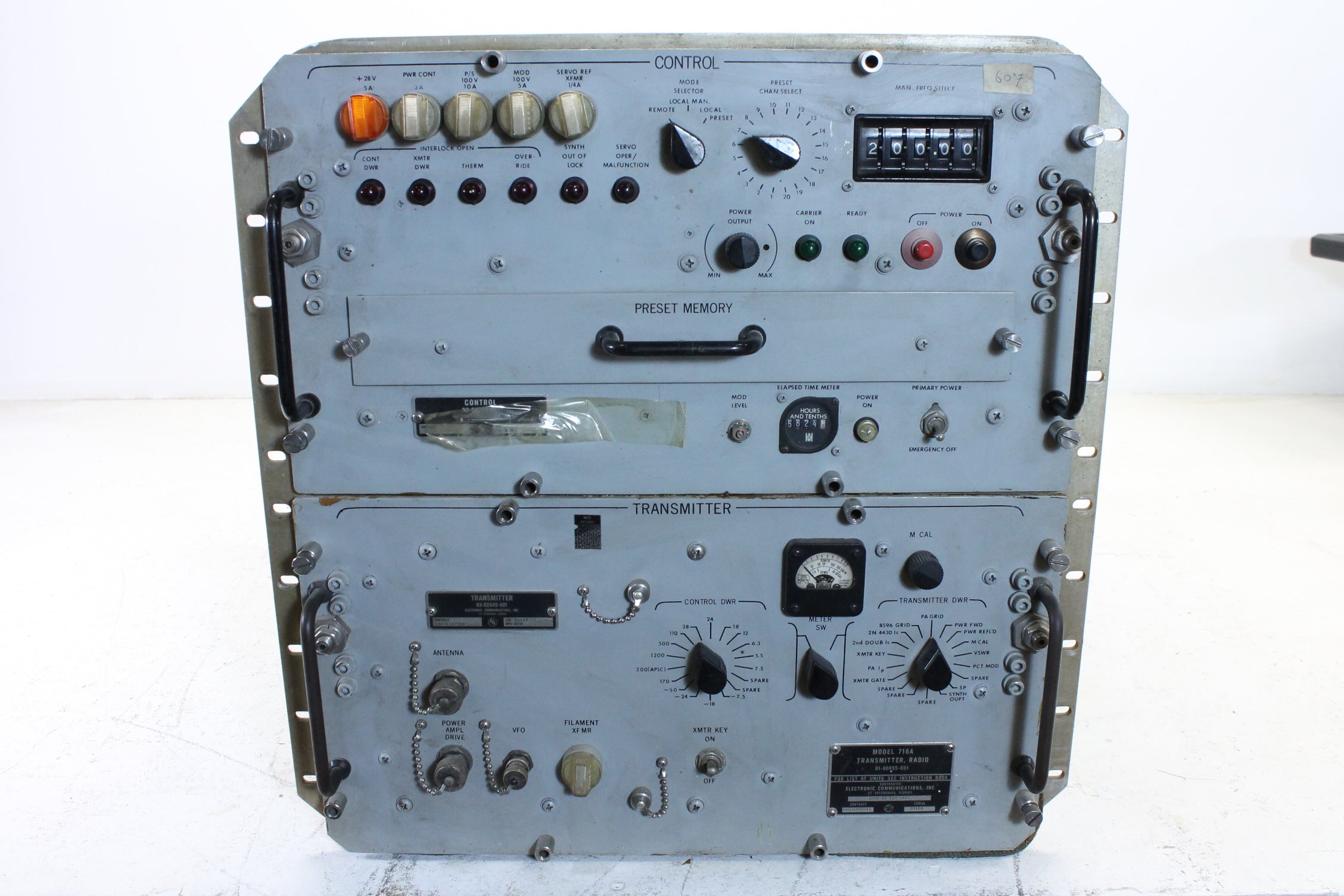 Electronic Communications, Inc. Model 716A Transmitter & Control Unit