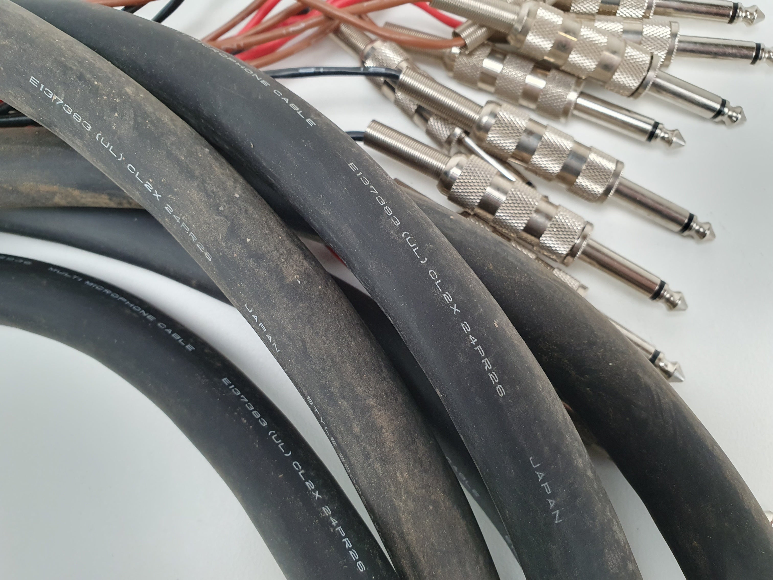 Mogami 2936 24 core multicable - RCA to Mono Jack - Approx 5m - High Quality studio cable