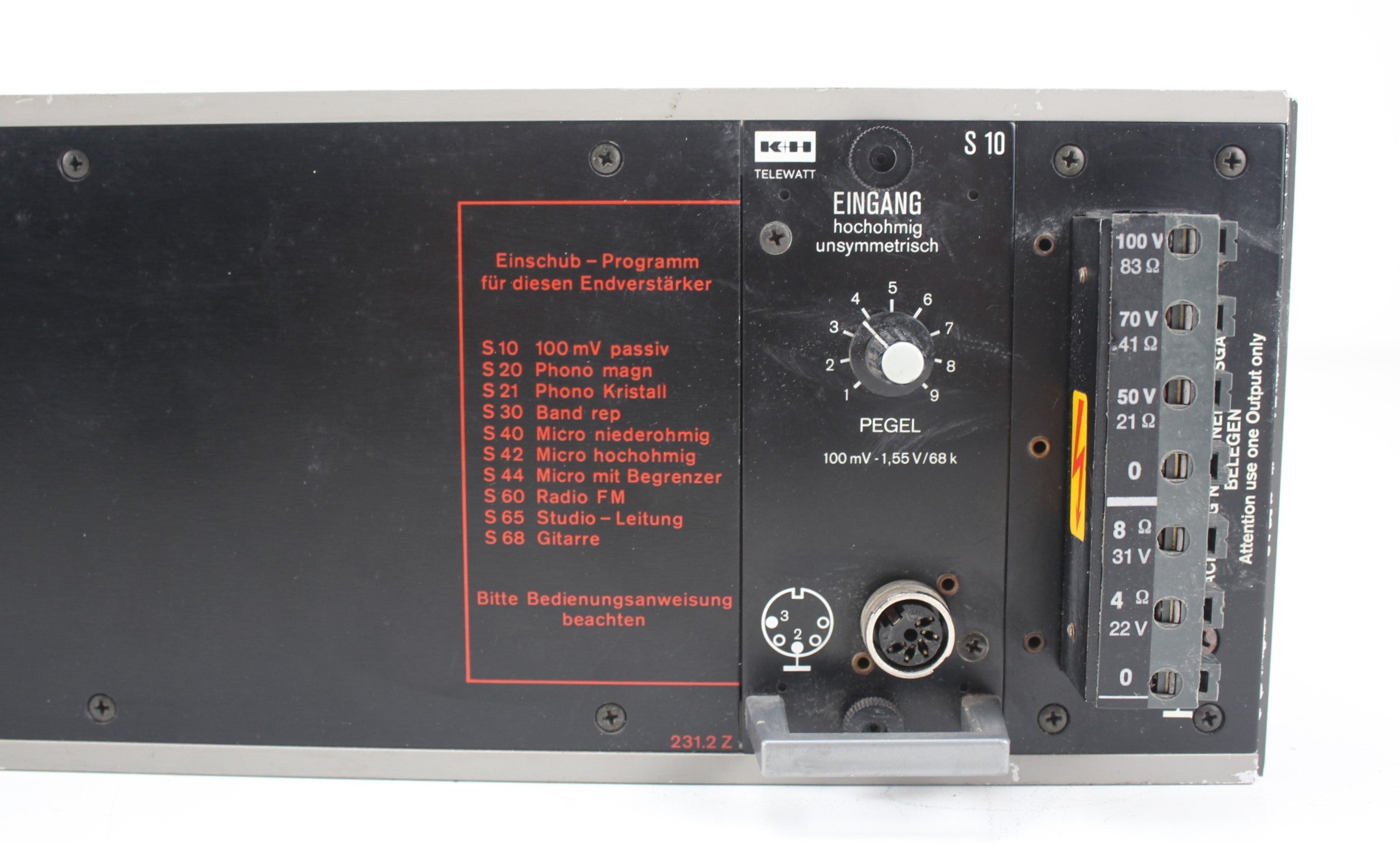 Klein & Hummel P 120 mono eindversterker