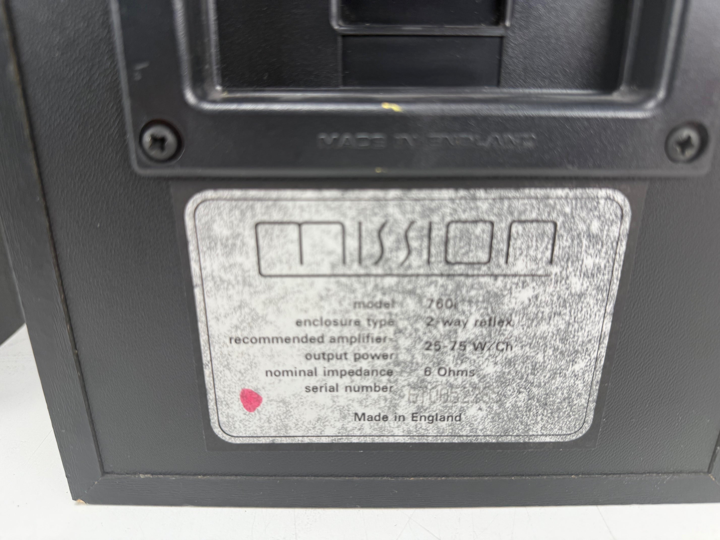 Mission 760I 2-weg boekenplankspeakerset