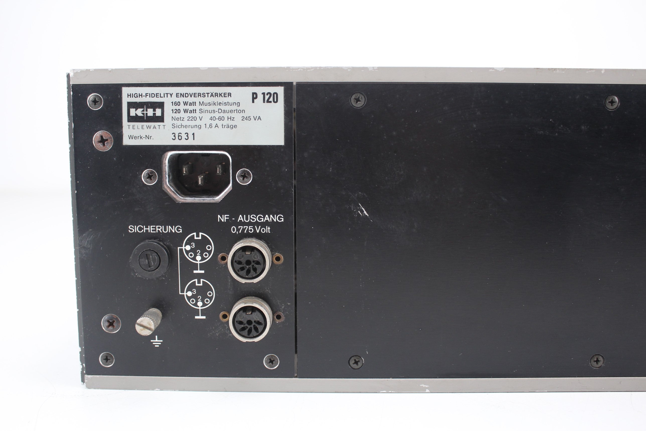 Klein & Hummel P 120 mono eindversterker