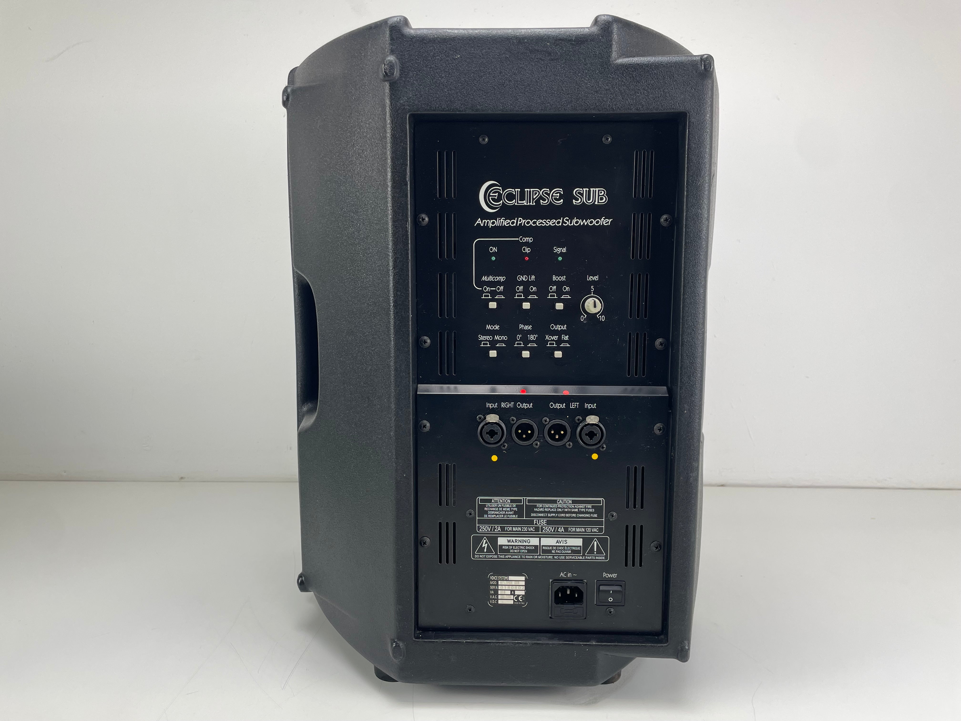 Eclipse Sub – Amplified Subwoofer System  – Includes 2 Satellite Speakers