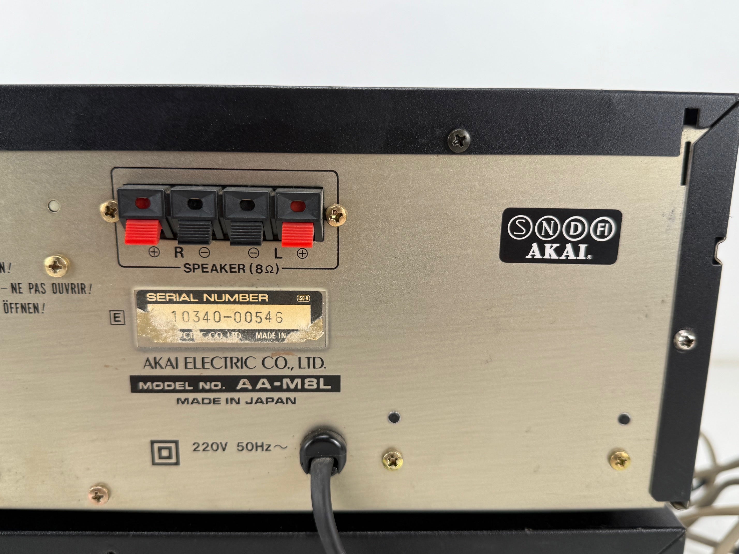 Akai AA-M8L tunerversterker / HX-M10 stereo cassettedeck set - Nieuwe riemen