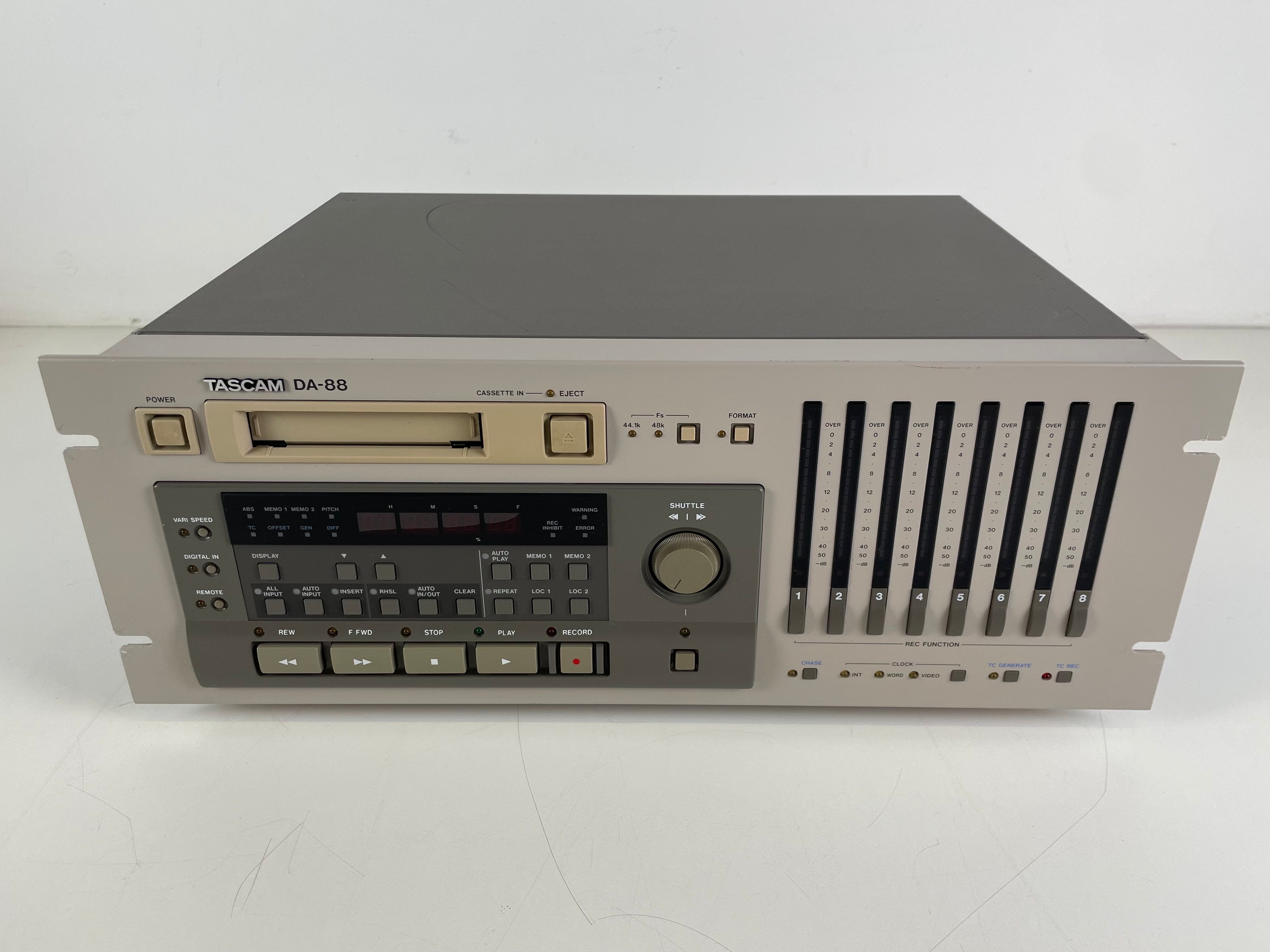 Tascam DA-88 8-Track Digital Recorder – ADAT/TDIF – With Manual