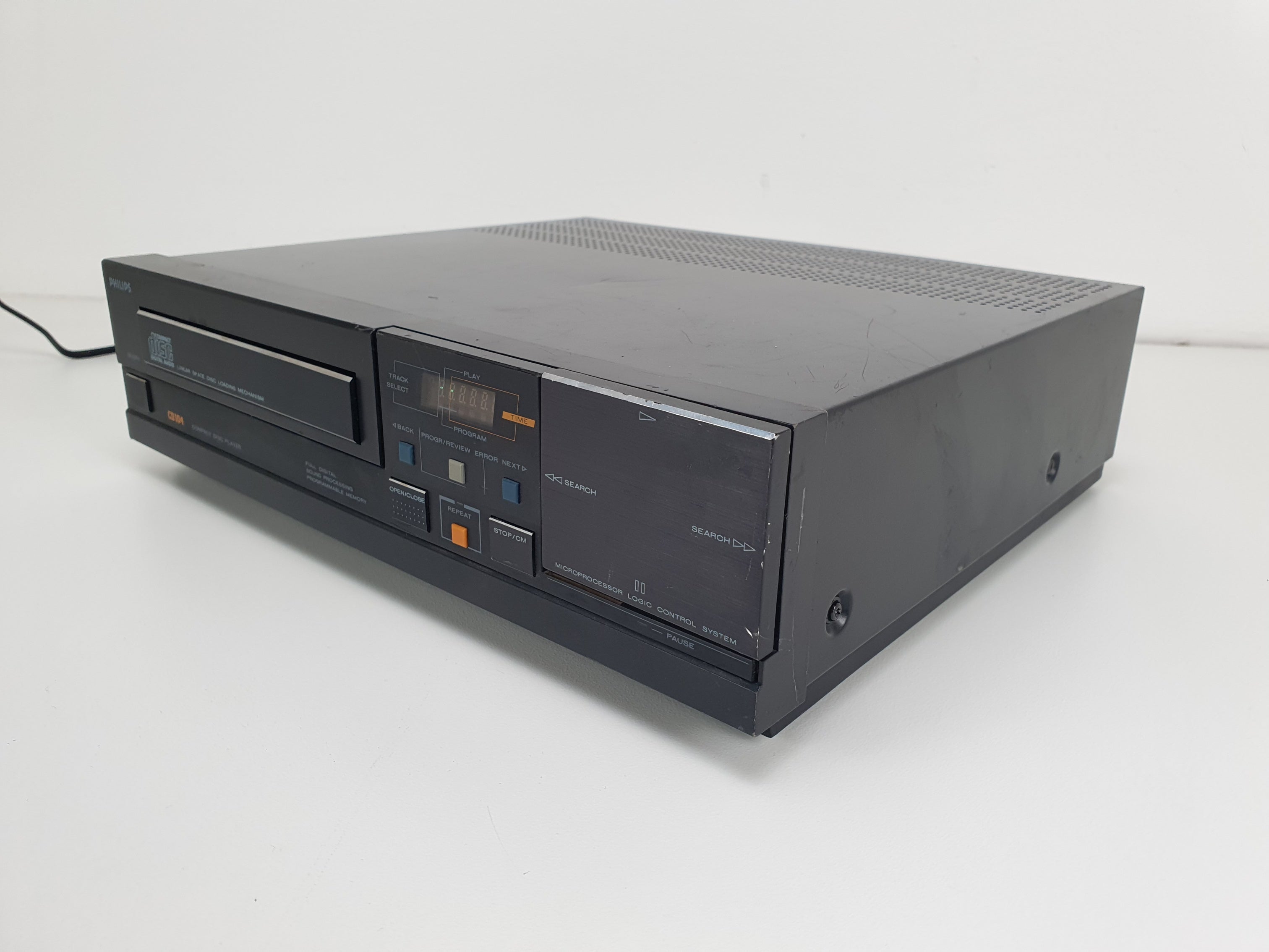 Philips CD104 Vintage CD player - Black - Fully working