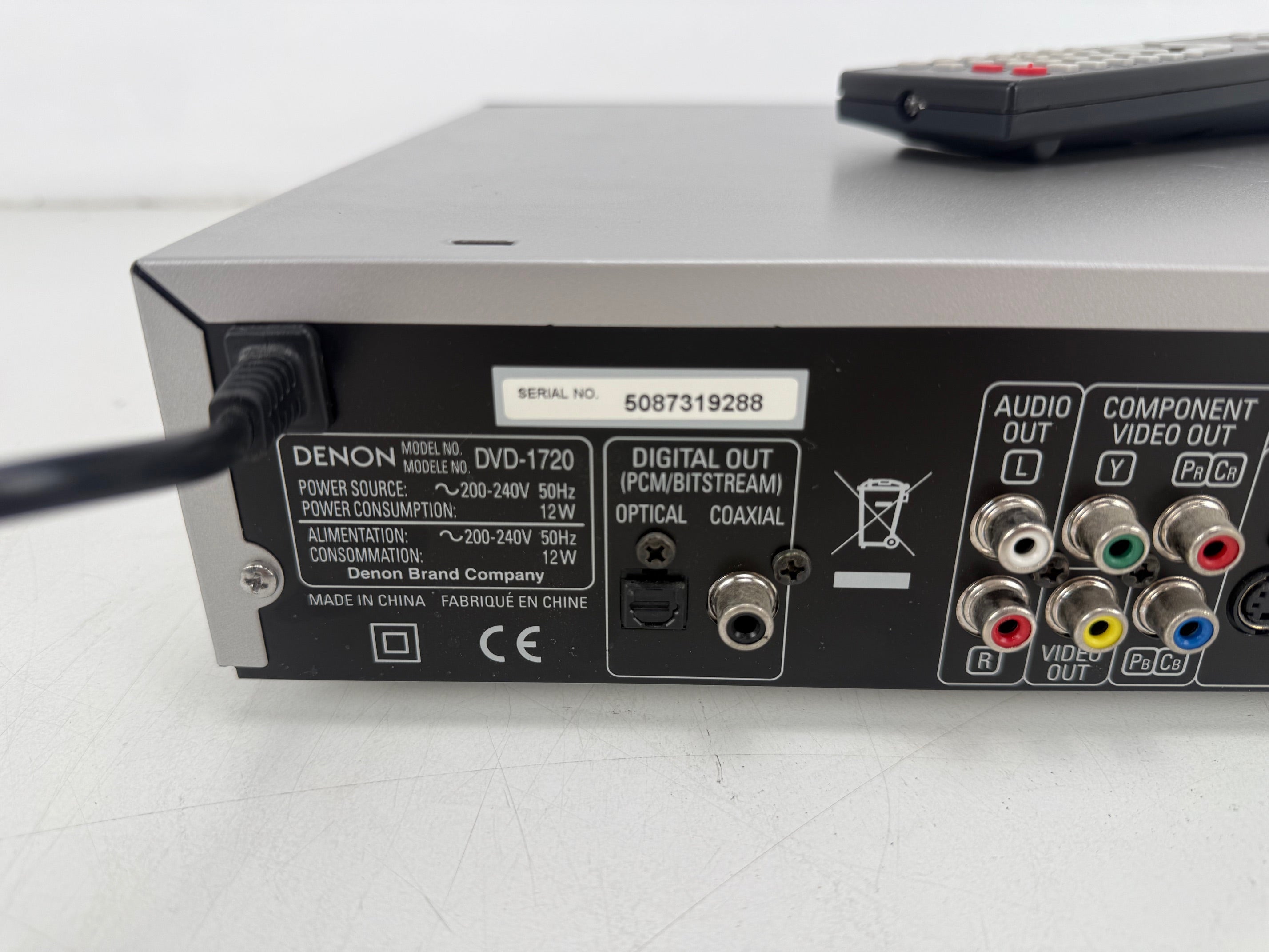 Denon DVD-1720 dvd-videospeler met afstandsbediening