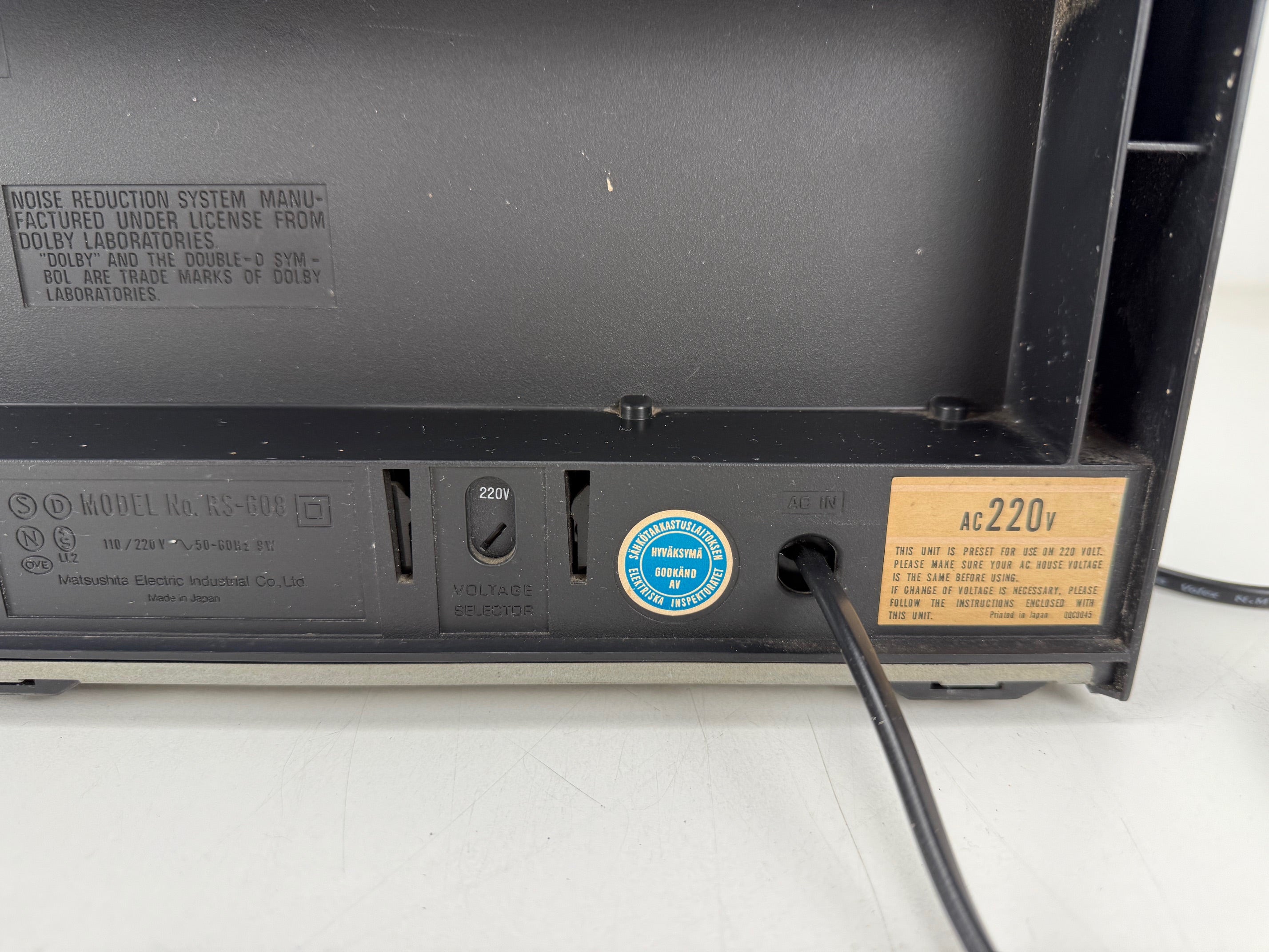 Panasonic RS-608 Stereo Cassette Deck - Serviced