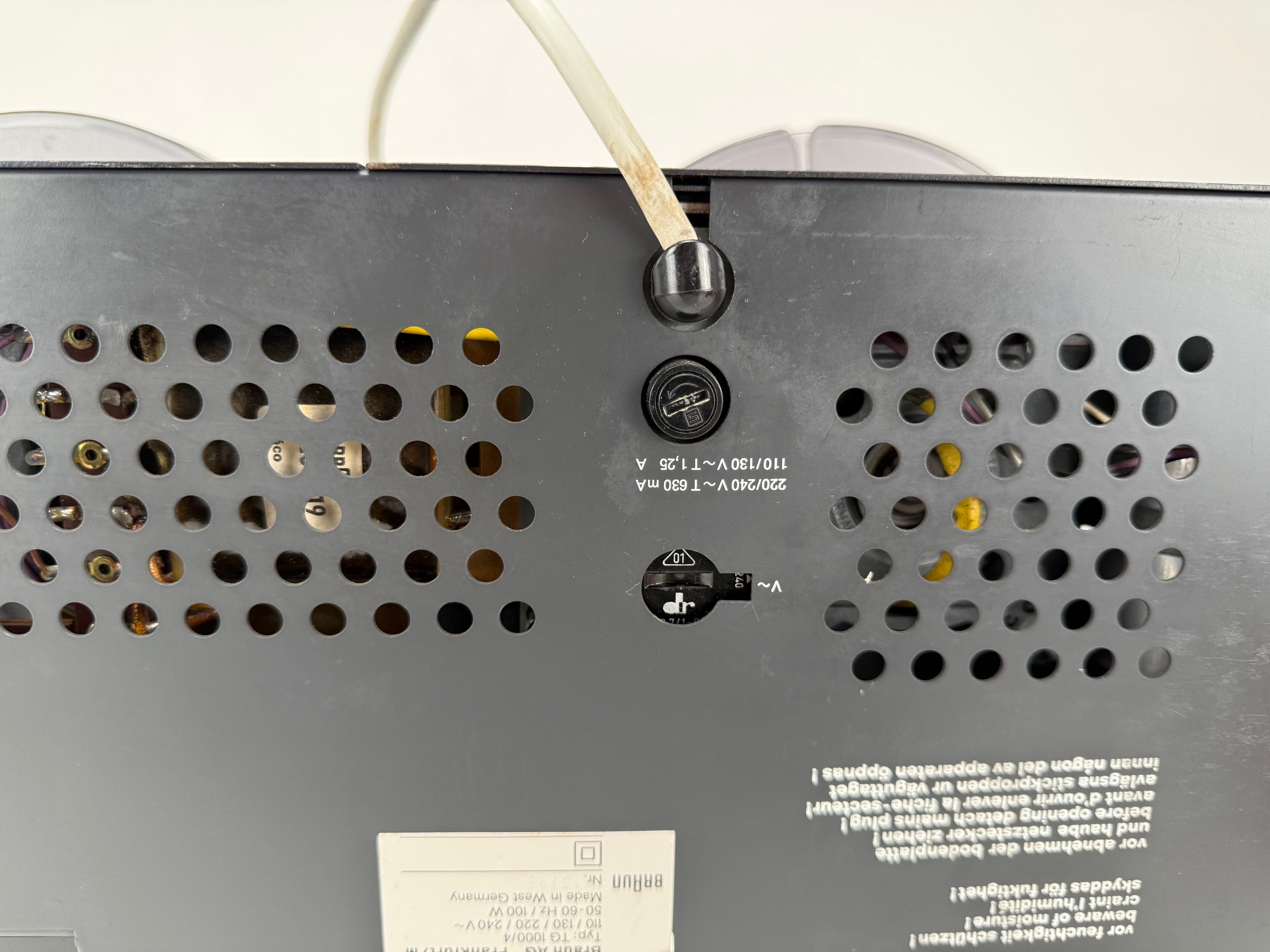 Braun TG1000/4 Reel To Reel Recorder 1/4" 18CM Tape Deck - New Belts - New Print