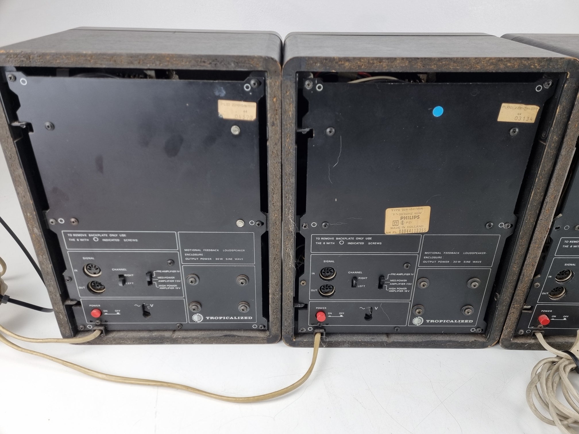 Philips RH 832 - VU meter repaird - New Ligths - 4x Philips 541 MFB speakers