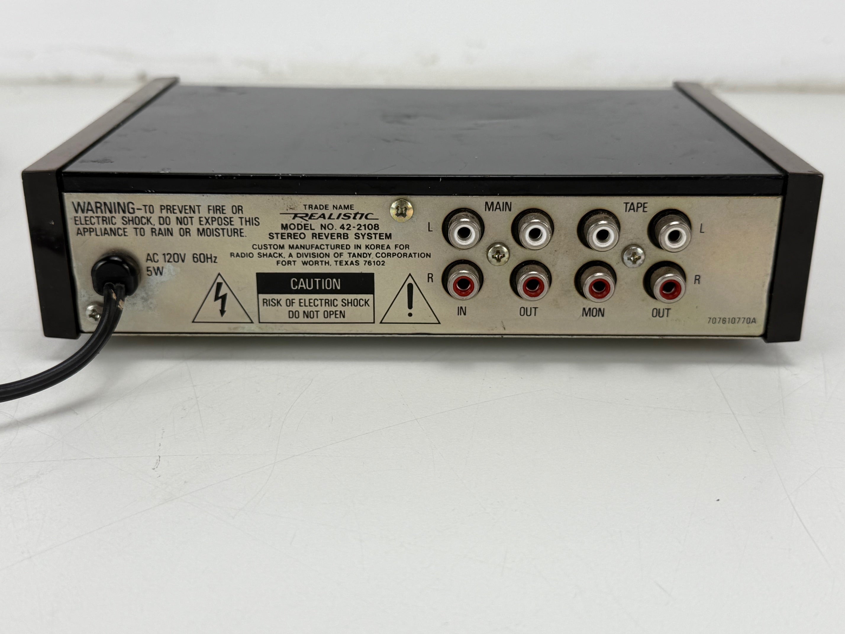 Realistic 42-2108 Stereo Reverb System (110v)