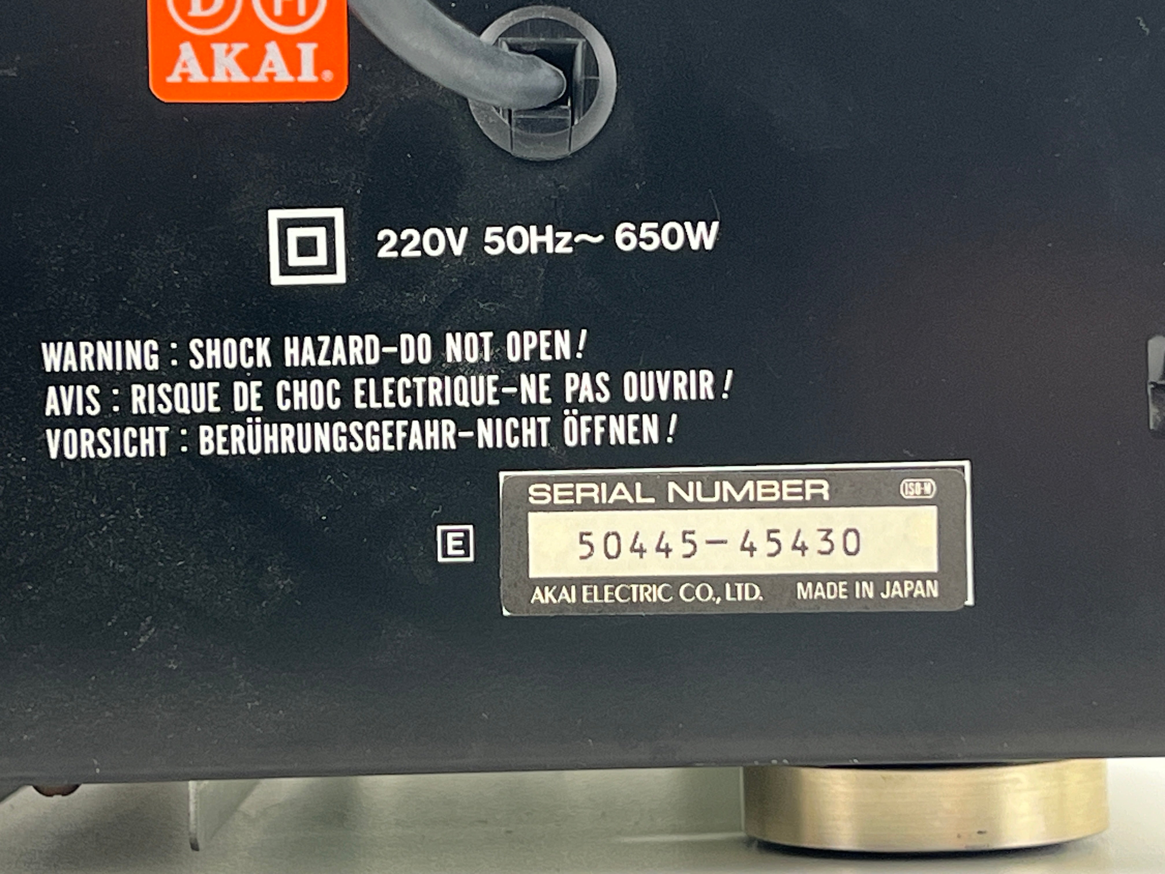 Akai AM-55 - Stereoversterker