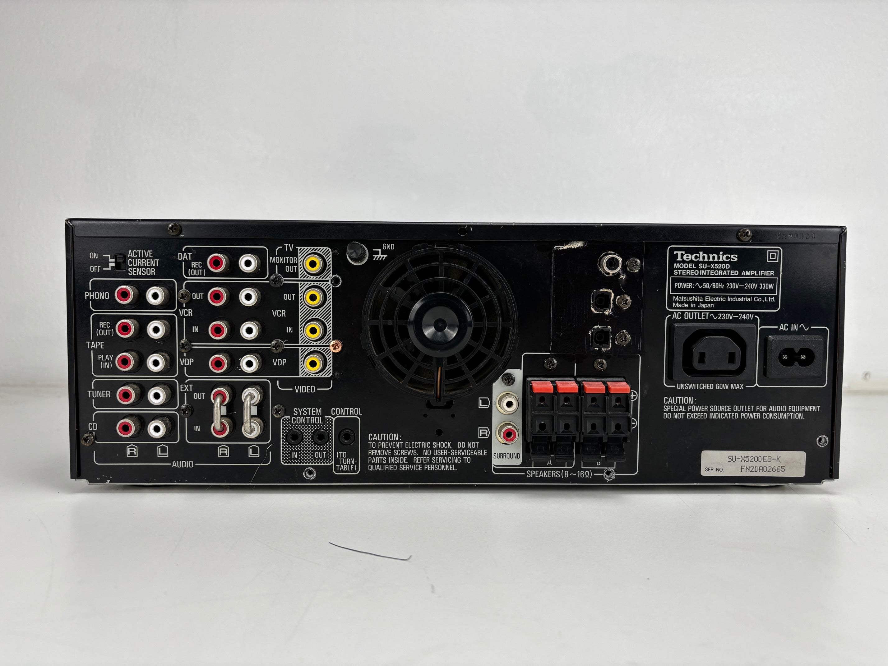 Technics SU-X520D stereo geïntegreerde versterker - Voor onderdelen of defect