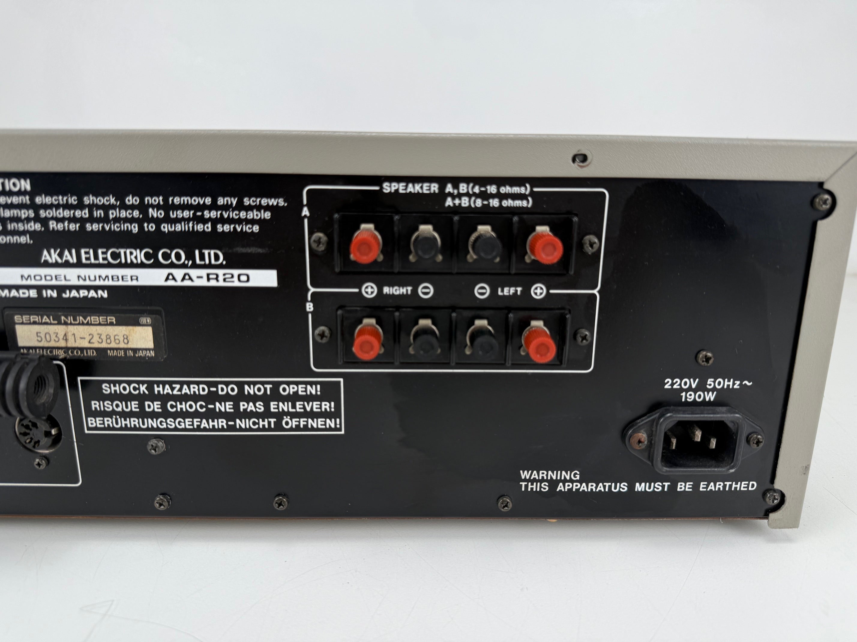 Akai AA-R20 stereo-ontvanger - Nieuwe lampen