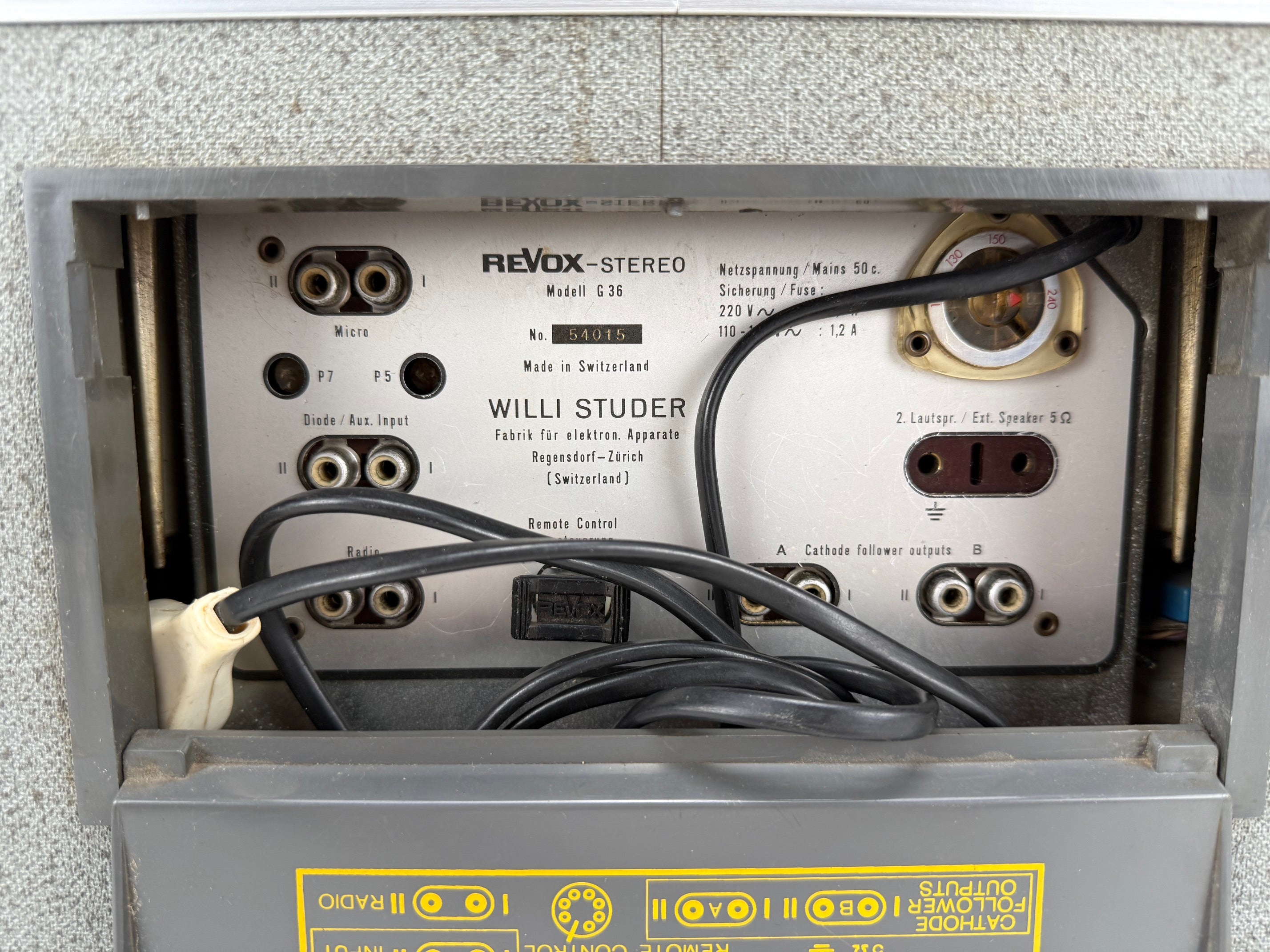 Studer Revox G36 1/4" Analog Reel To Reel Recorder - Serviced