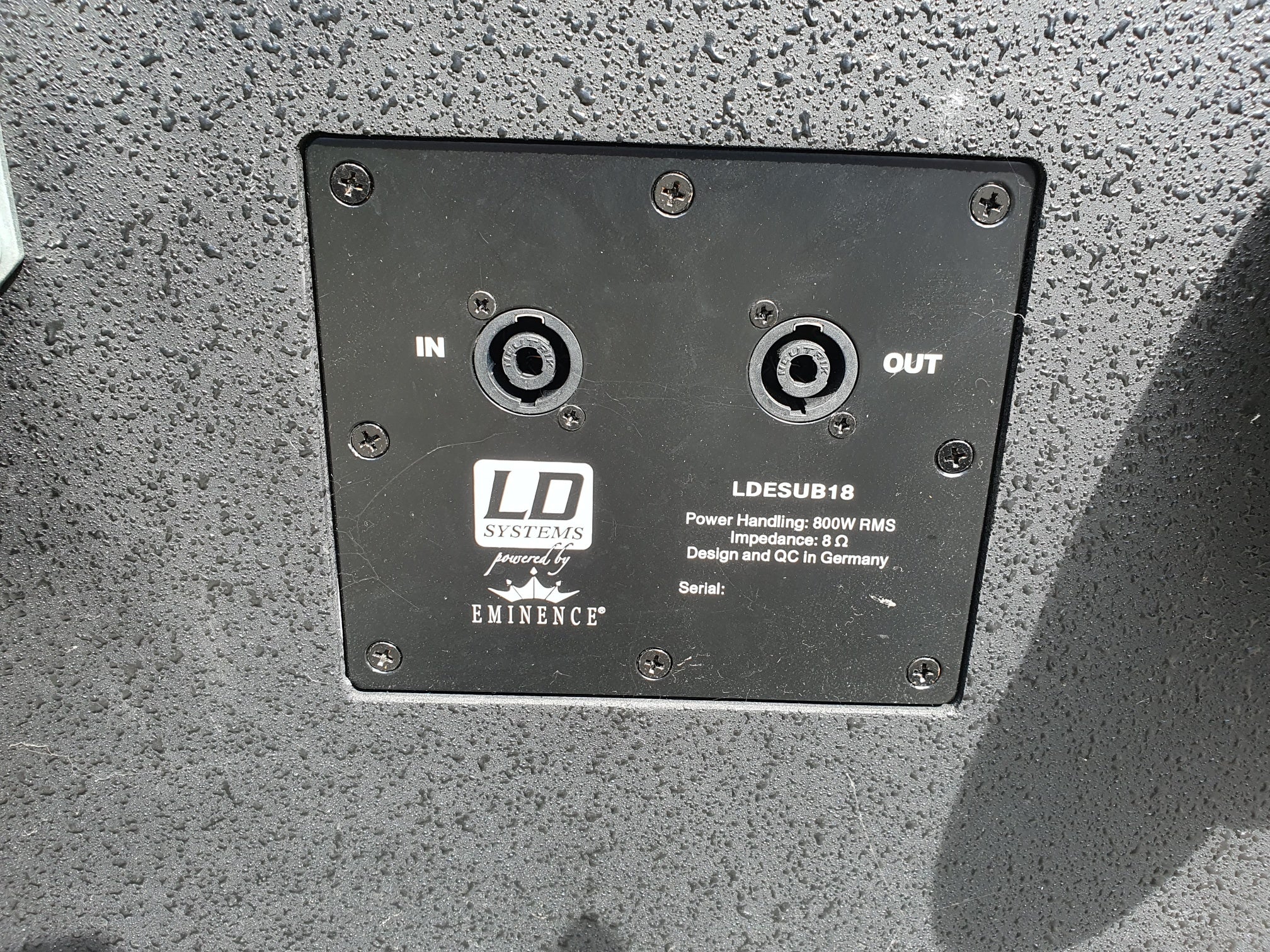 LD Systems LDESUB18 set van twee 800W 8 ohm passieve PA-luidsprekers