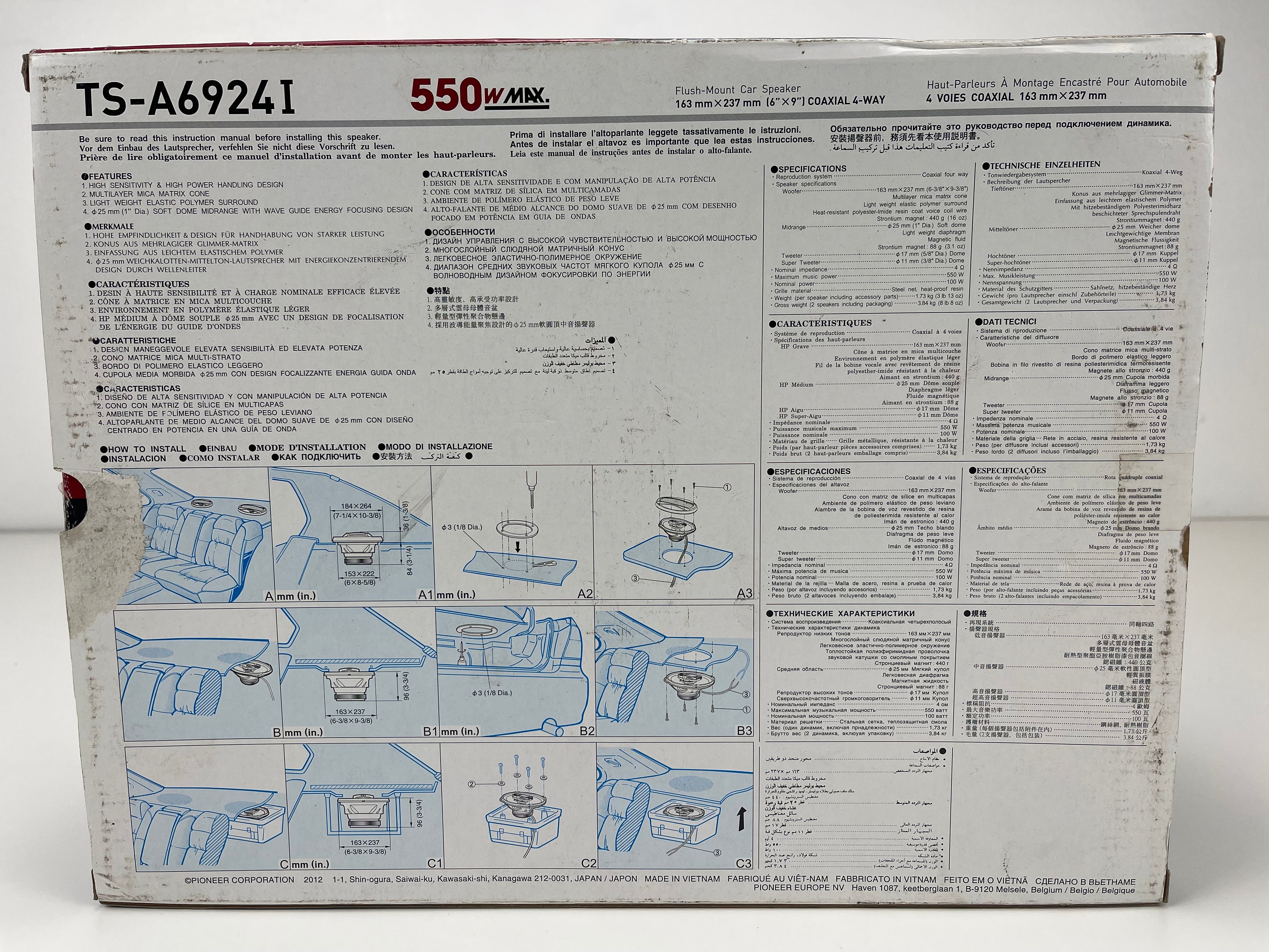 Pioneer TS-A6924I - Car Speakers