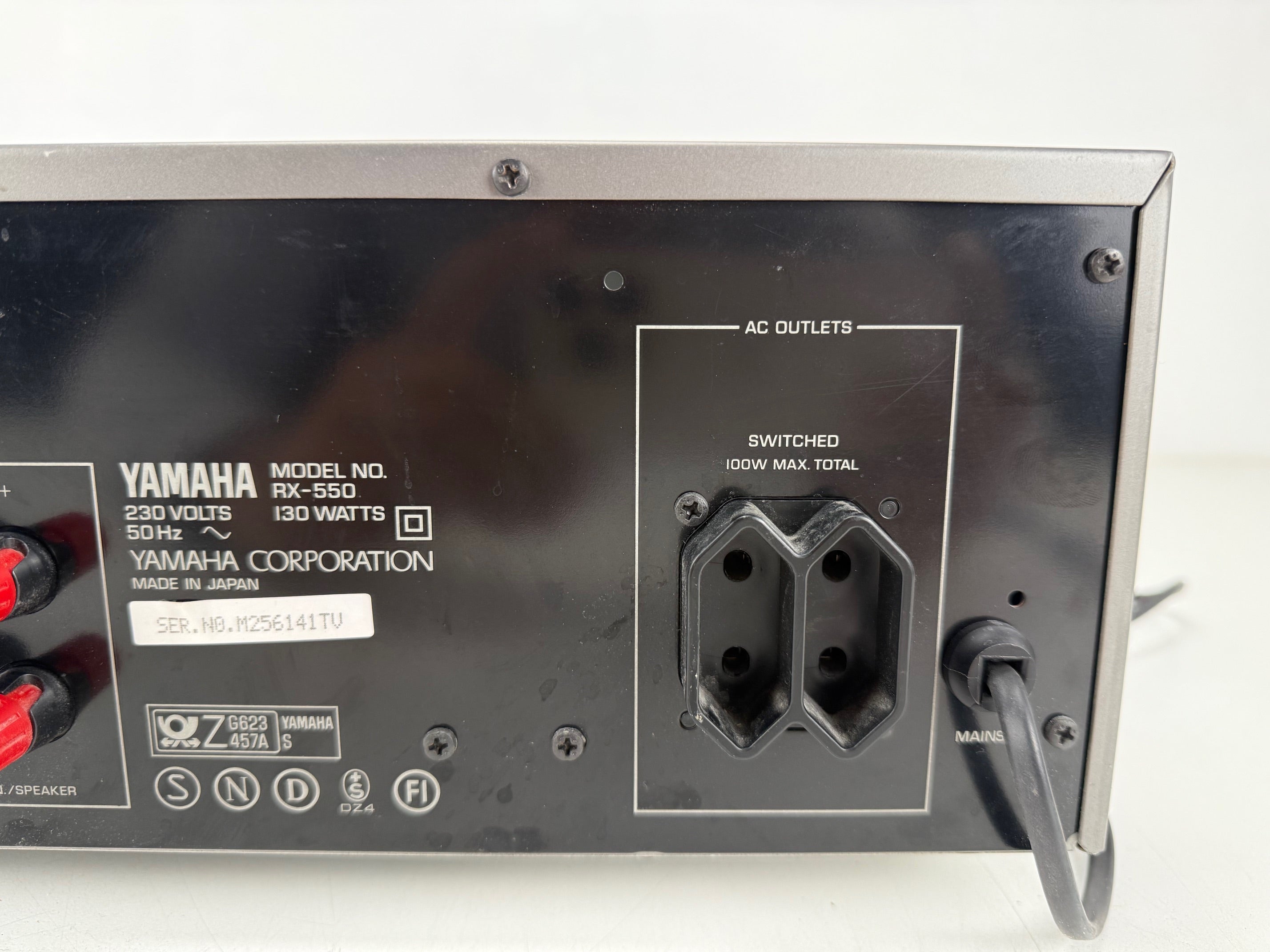 Yamaha RX-550 Natural Sound Stereo Receiver With Remote Control