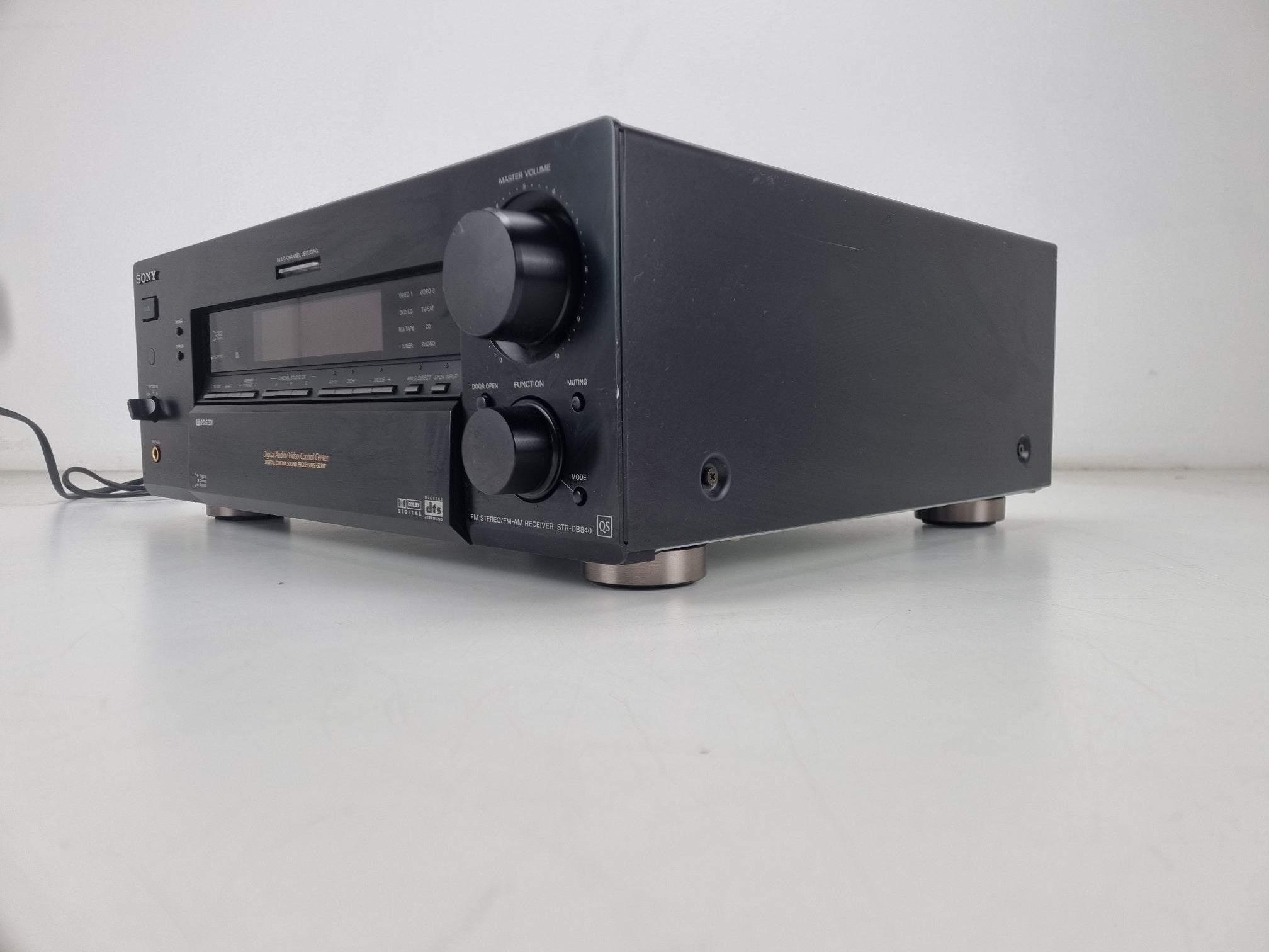 Sony STR-DB840 - FM-stereo/FM-AM-ontvanger - Werkt naar behoren - Coaxiale ingang is beschadigd