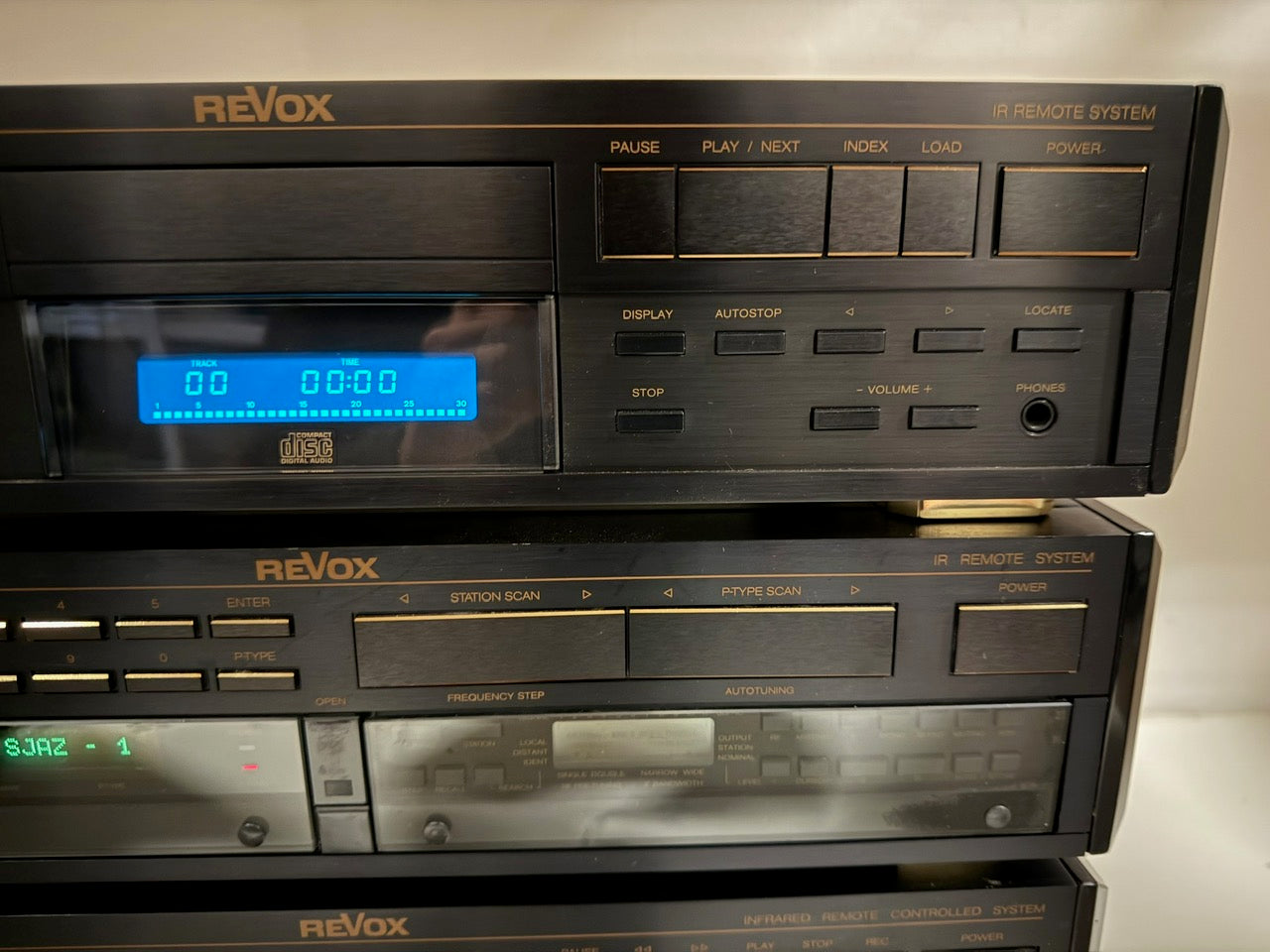 Studer Revox B-260S tuner / B-215S cassettedeck / B-250S versterker / B-226S cd-speler - complete set