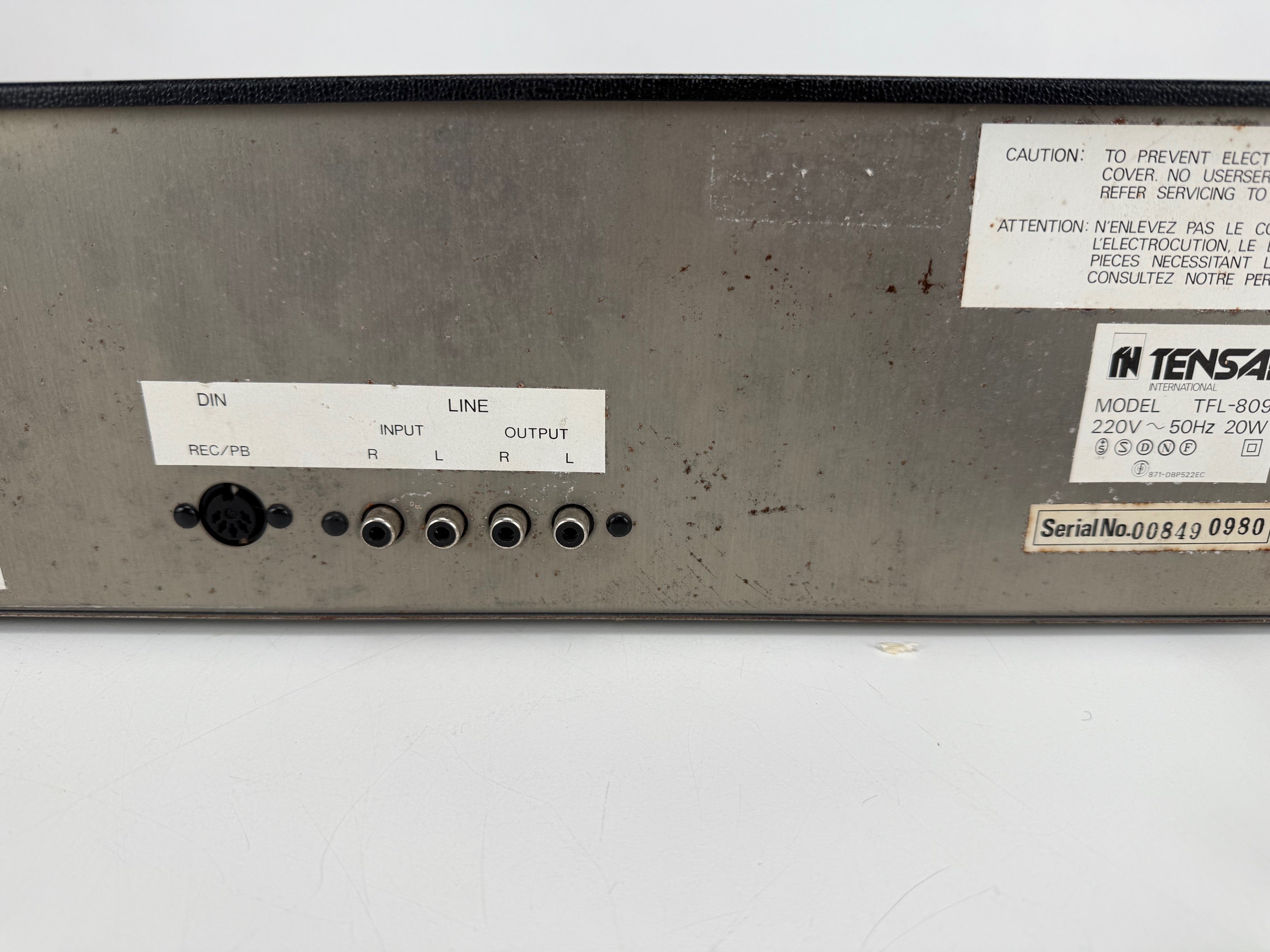 Tensai TFL-809 stereo cassettedeck - Mooi ogend deck met VU-meters