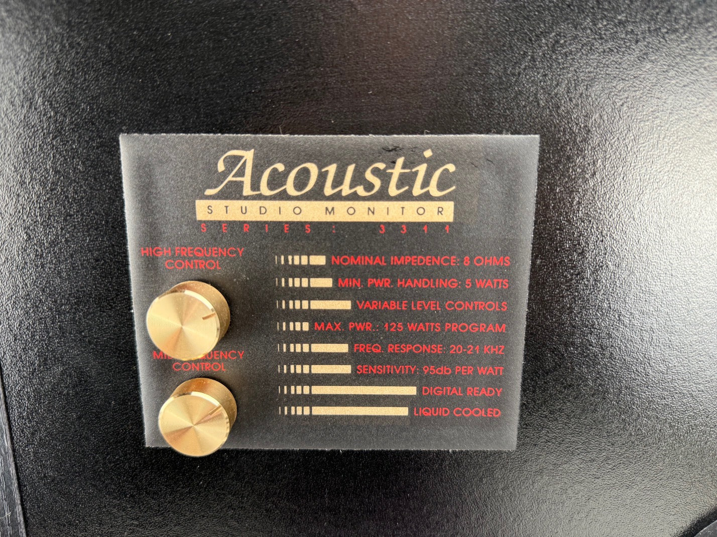 Acoustic Series 3311 Studio Monitor 3-weg luidsprekerset - Bijpassend paar
