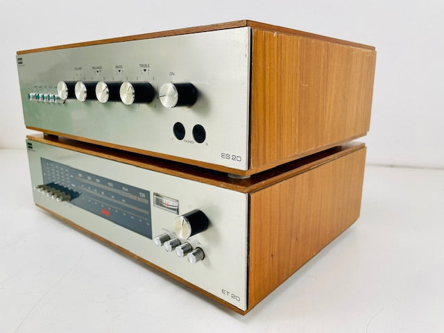 Klein & Hummel ES 20+ET20 stereo versterker + AM/FM-tuner set