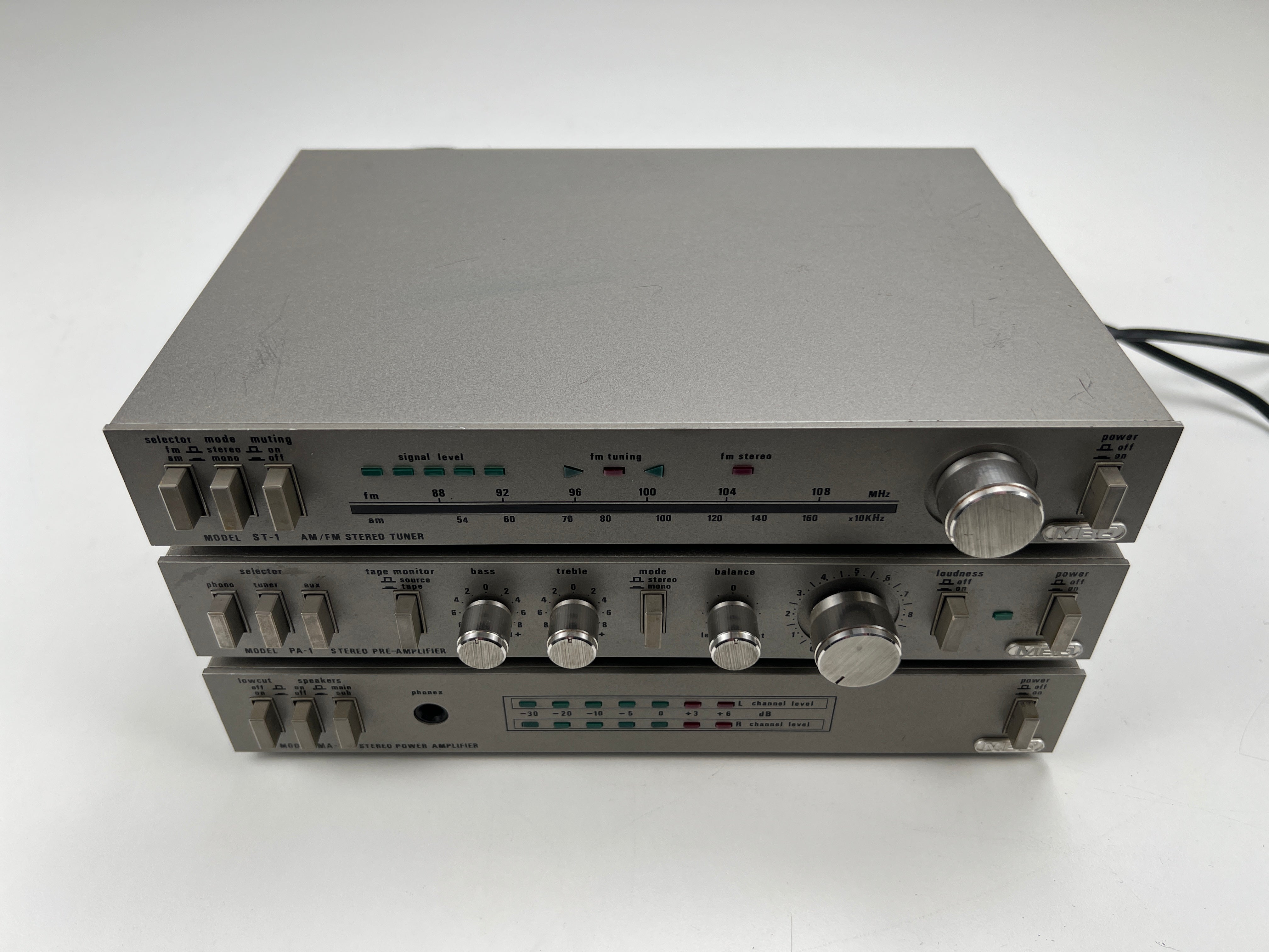 MBO Schmidt & Niederleitner MA-1 Power Amplifier - PA-1 Pre Amplifier - ST-1 Tuner