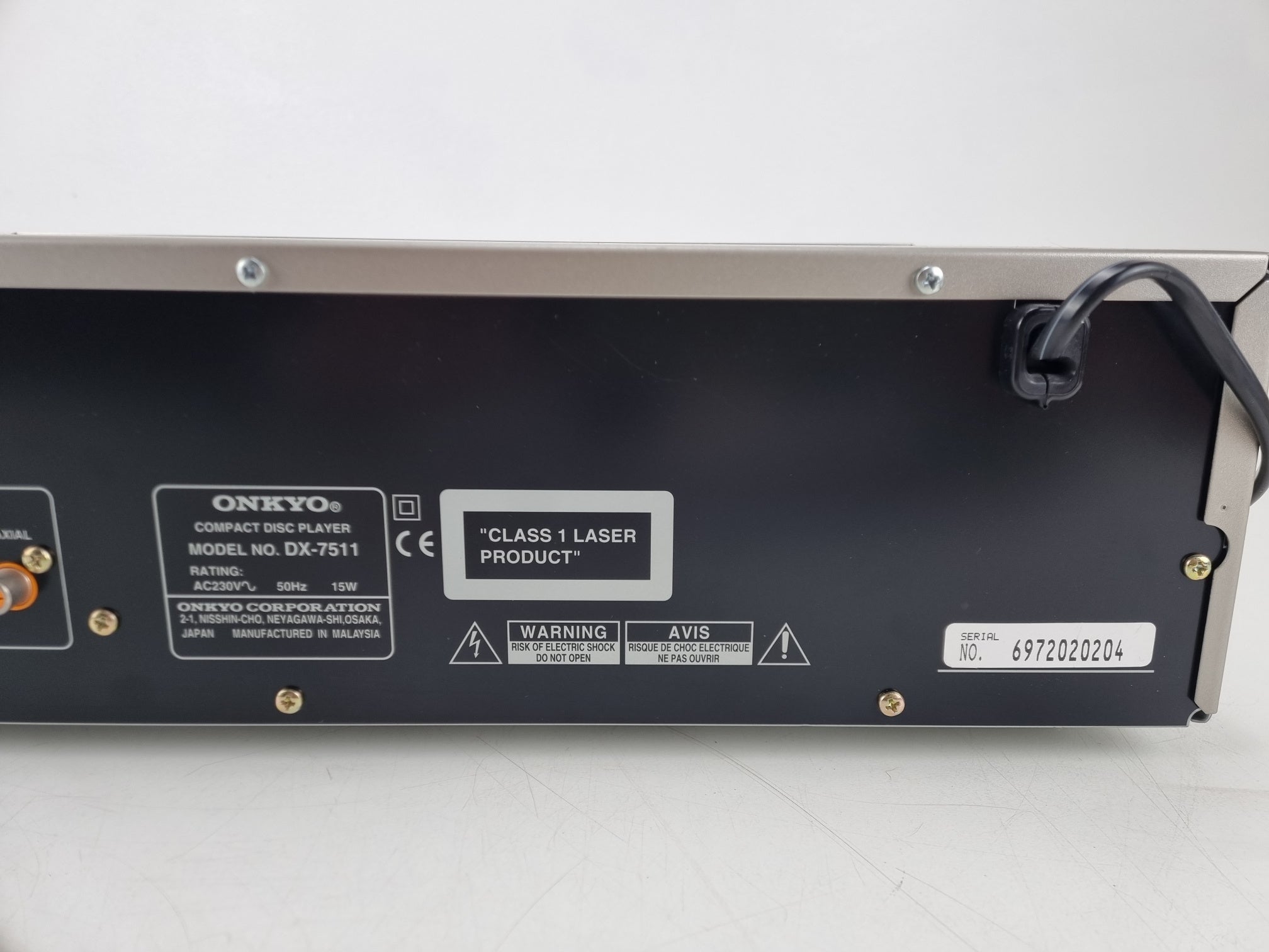 Onkyo DX-7511 - Compact Disc Player - Sold as is!