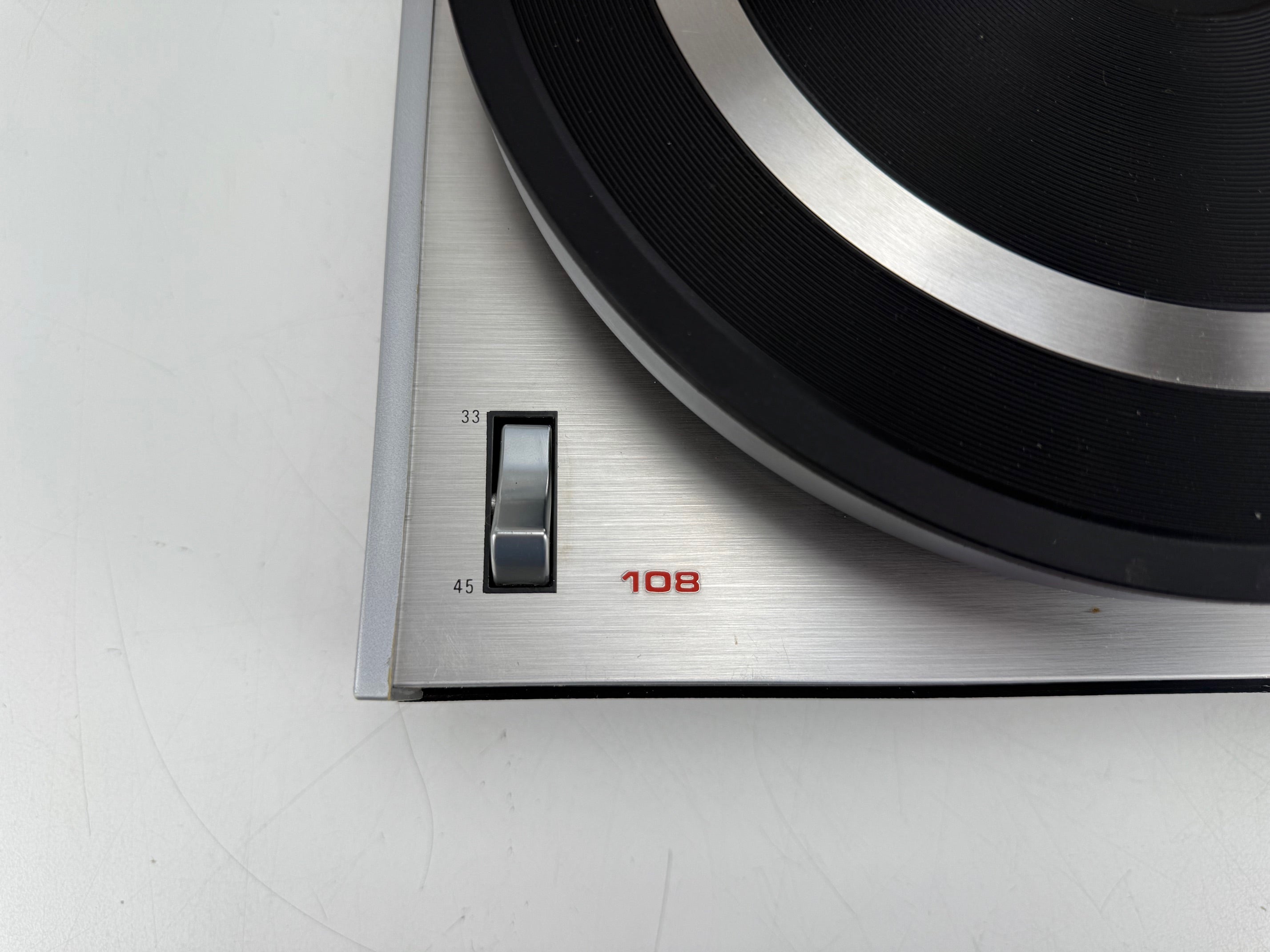 Philips GA108 platenspeler met riemaandrijving en Philips GP400 naald - Nieuwe riem