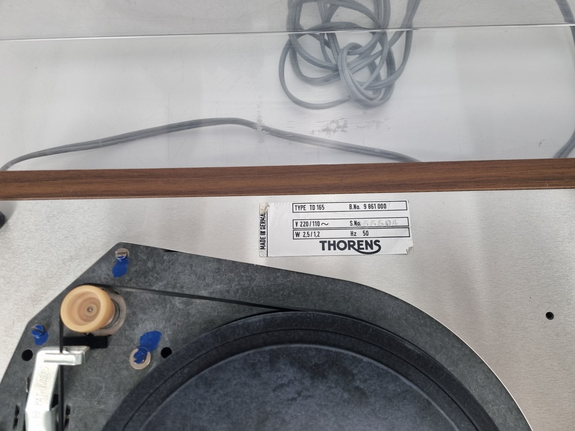 Thorens TD 165 -  with Philips 401 needle - Nice Dust Cover - Great condition