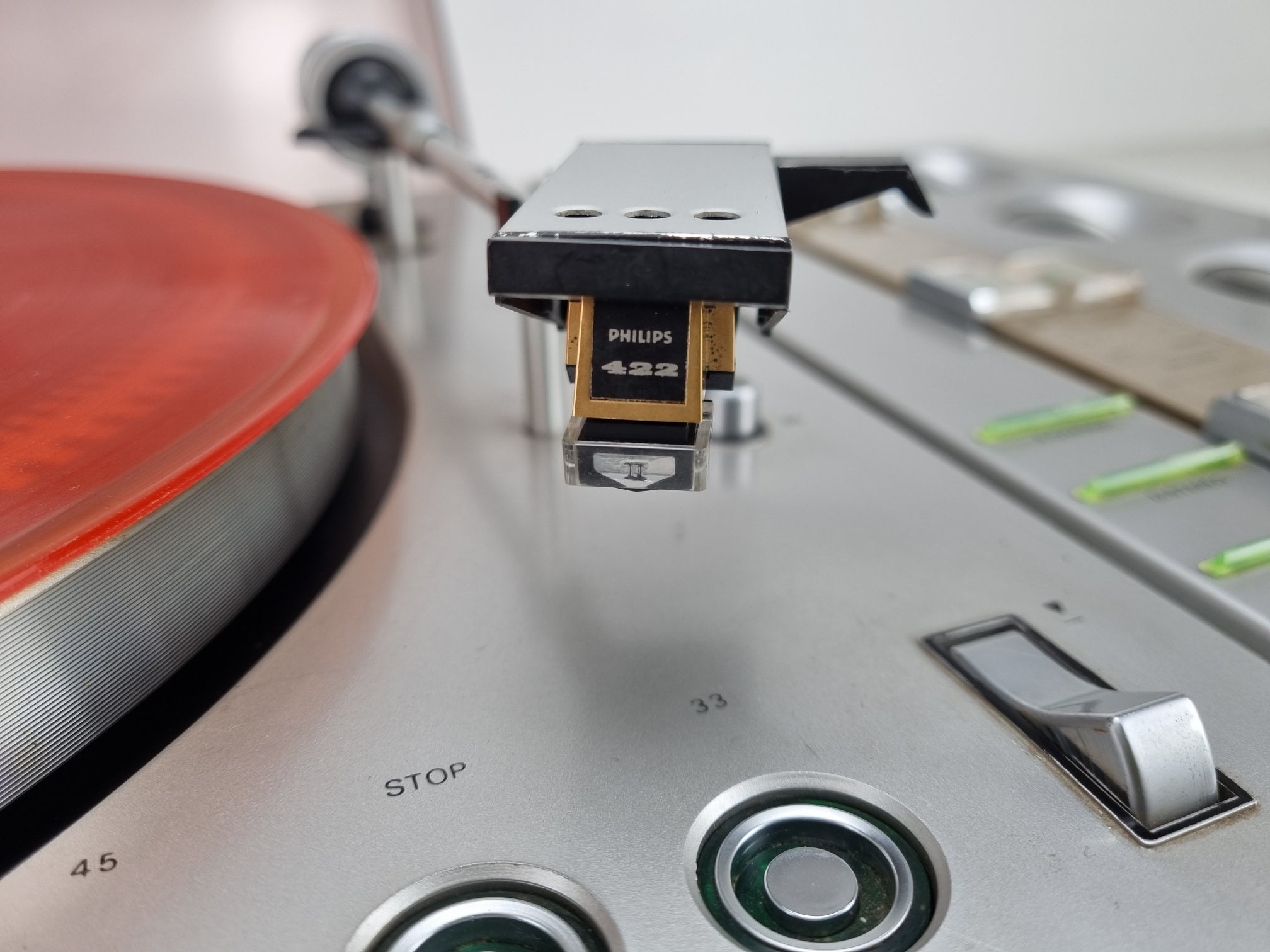 Philips RH 832 - VU meter repaird - New Ligths - 4x Philips 541 MFB speakers