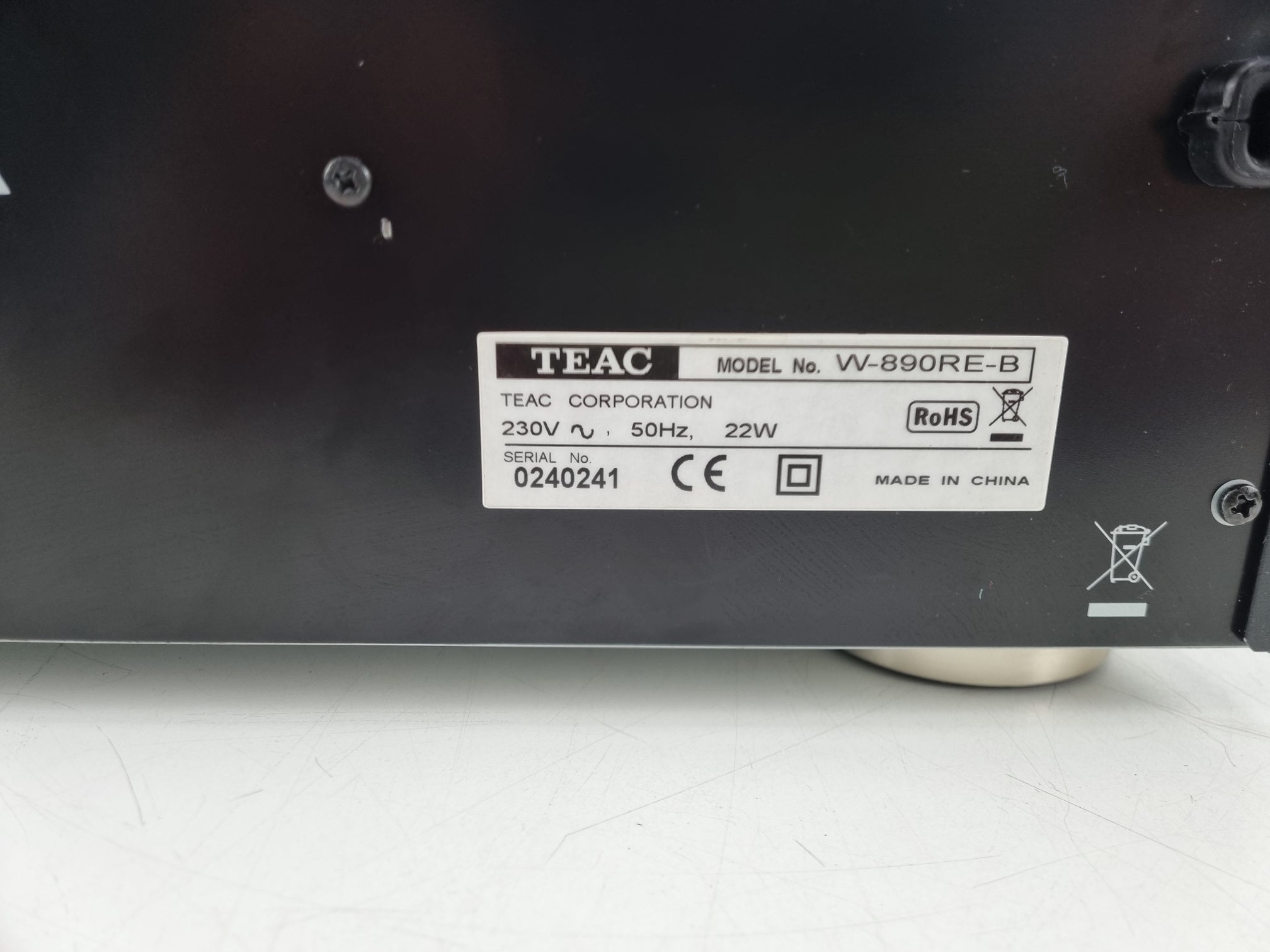 TEAC W-890R Double Auto Reverse Cassette Deck - Very nice condition