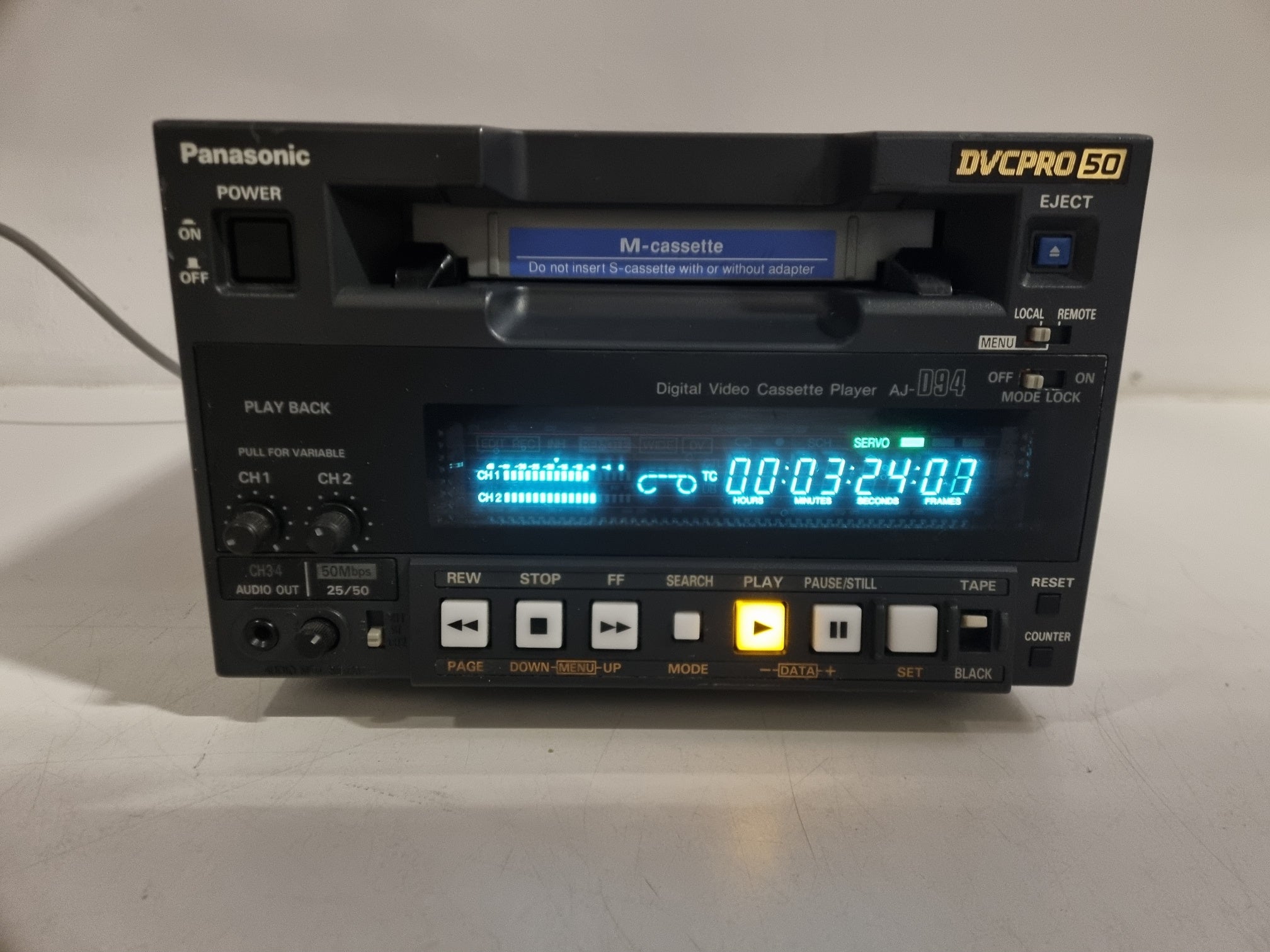 Panasonic AJ-D94 DVCPRO 50 Office Viewer - Volledig onderhouden (nr. 2)