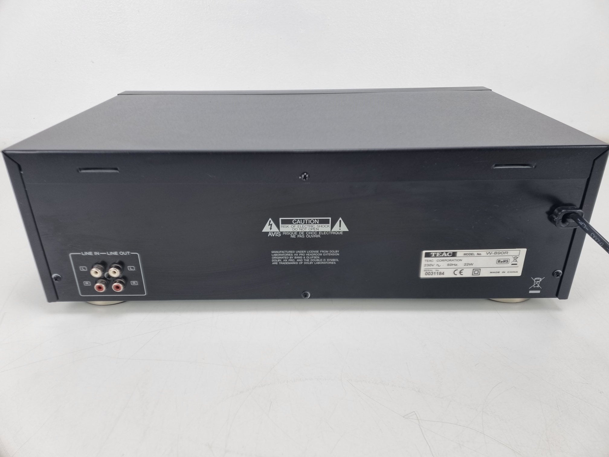 TEAC W-890R Double Auto Reverse Cassette Deck