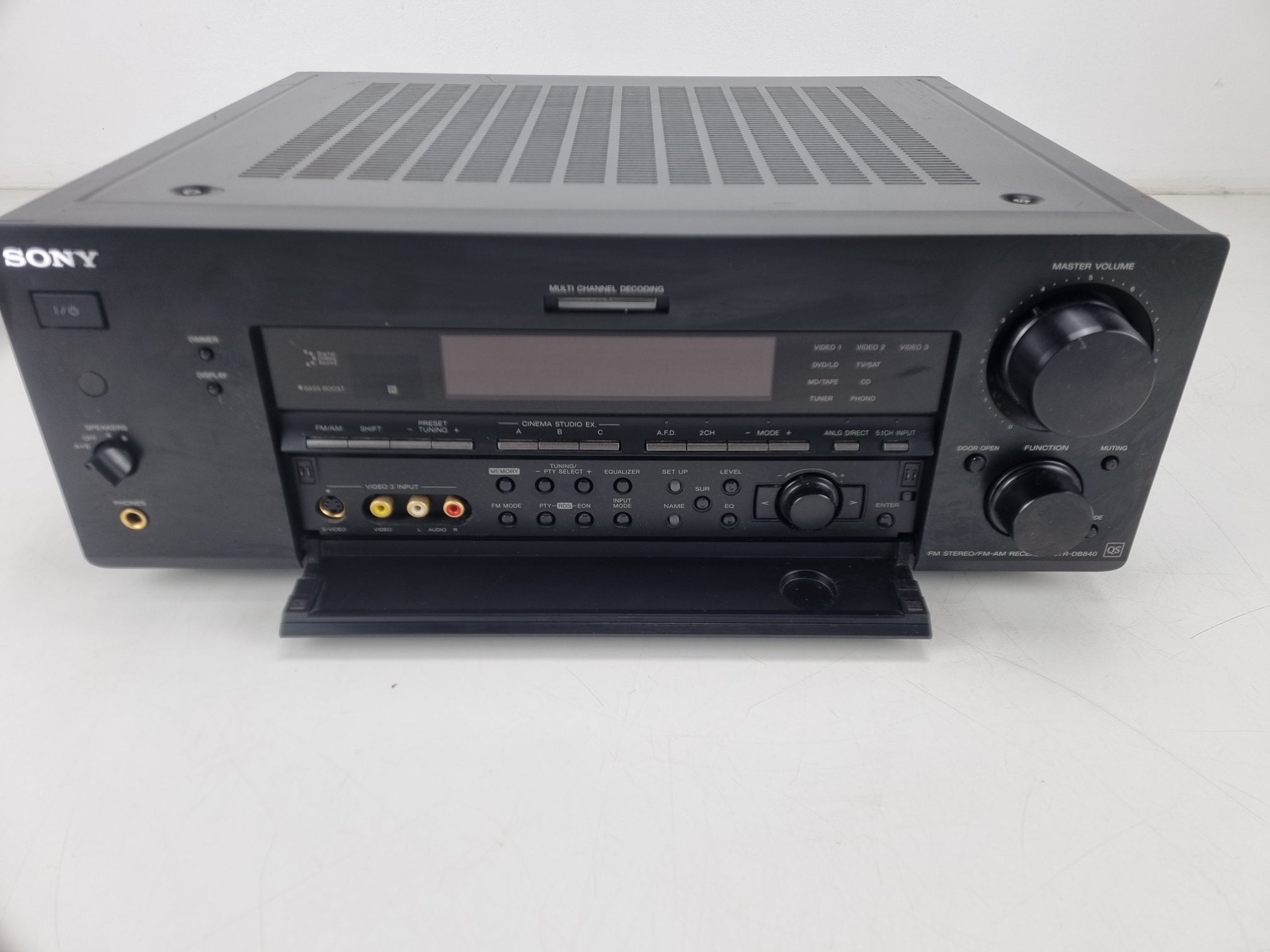 Sony STR-DB840 - FM-stereo/FM-AM-ontvanger - Werkt naar behoren - Coaxiale ingang is beschadigd