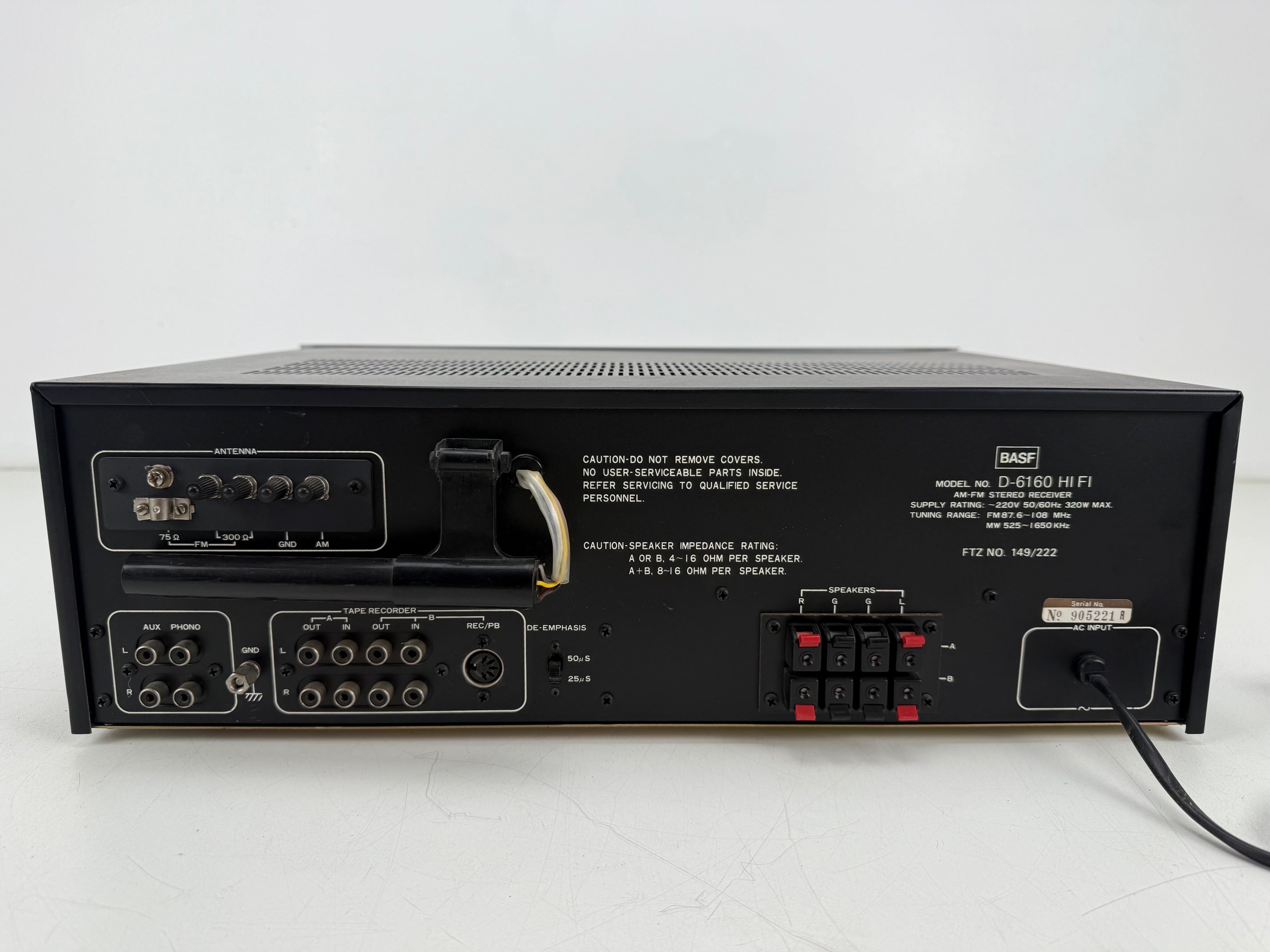 BASF D-6160 AM/FM stereo-ontvanger - Onderhoud uitgevoerd