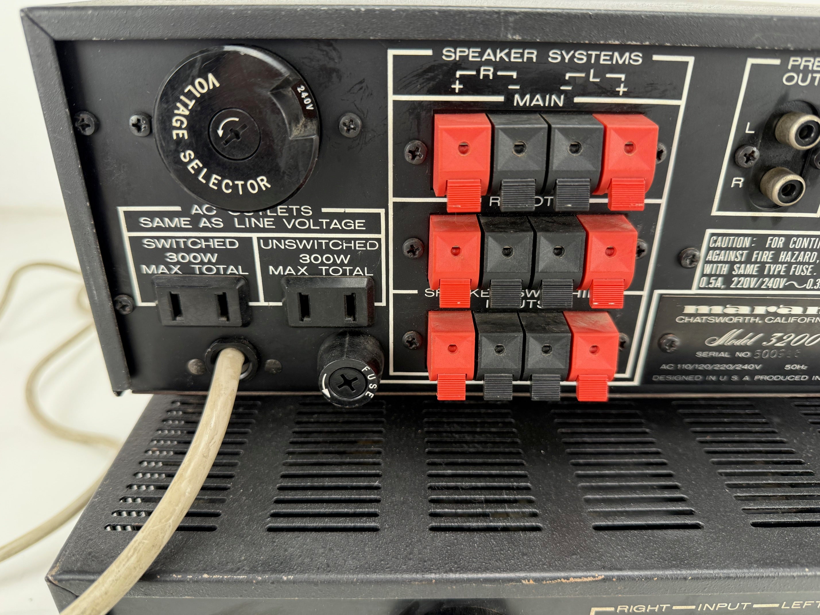 Marantz Model 3200 Control Stereo Console / Model 140 Power Amplifier - Fully serviced SET