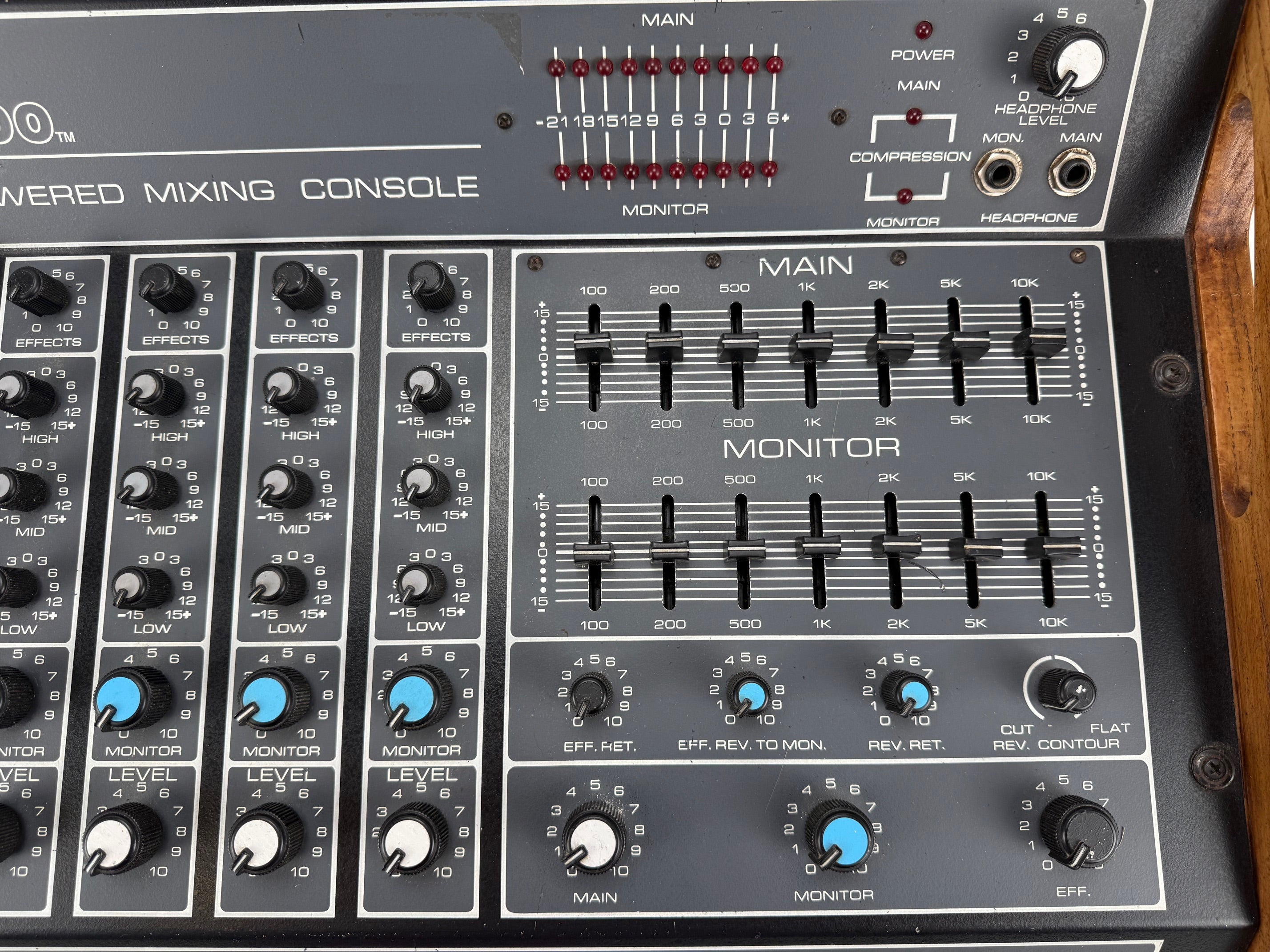 Peavey XR-700  7-Channel Dual Powered Mixing console - With spring reverb