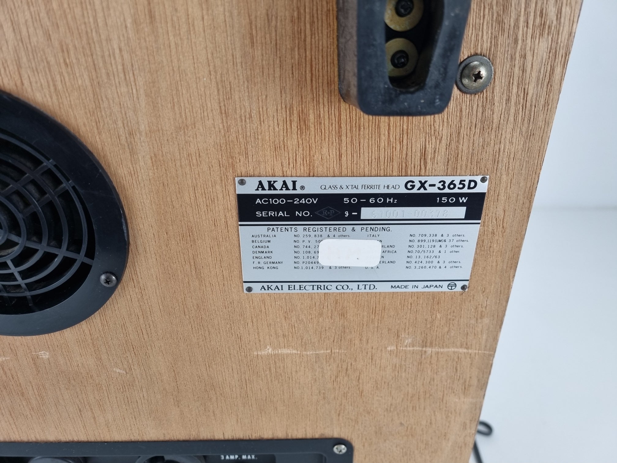 Akai GX-365D - Koppen gereinigd - Contacten hersteld - Werkt