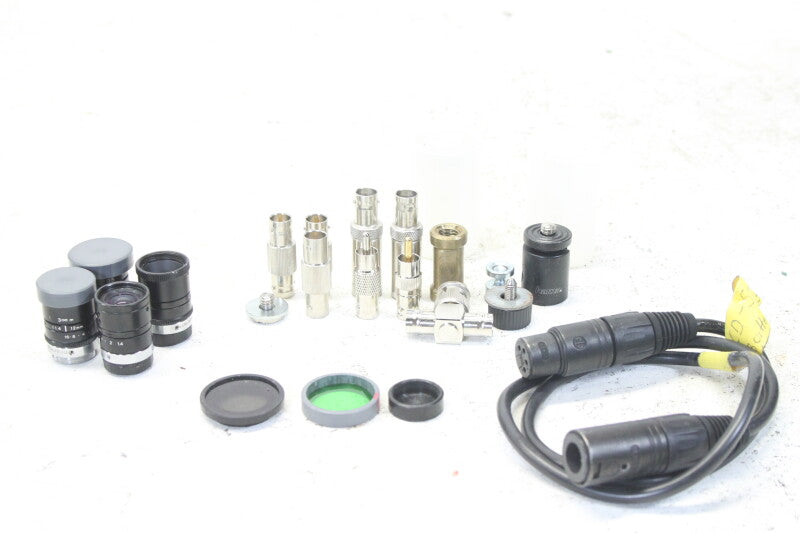 Sony XC-999 CCD Color Video Camera Module Set With Lenses, Filters,  Cables,  and Power Supplies