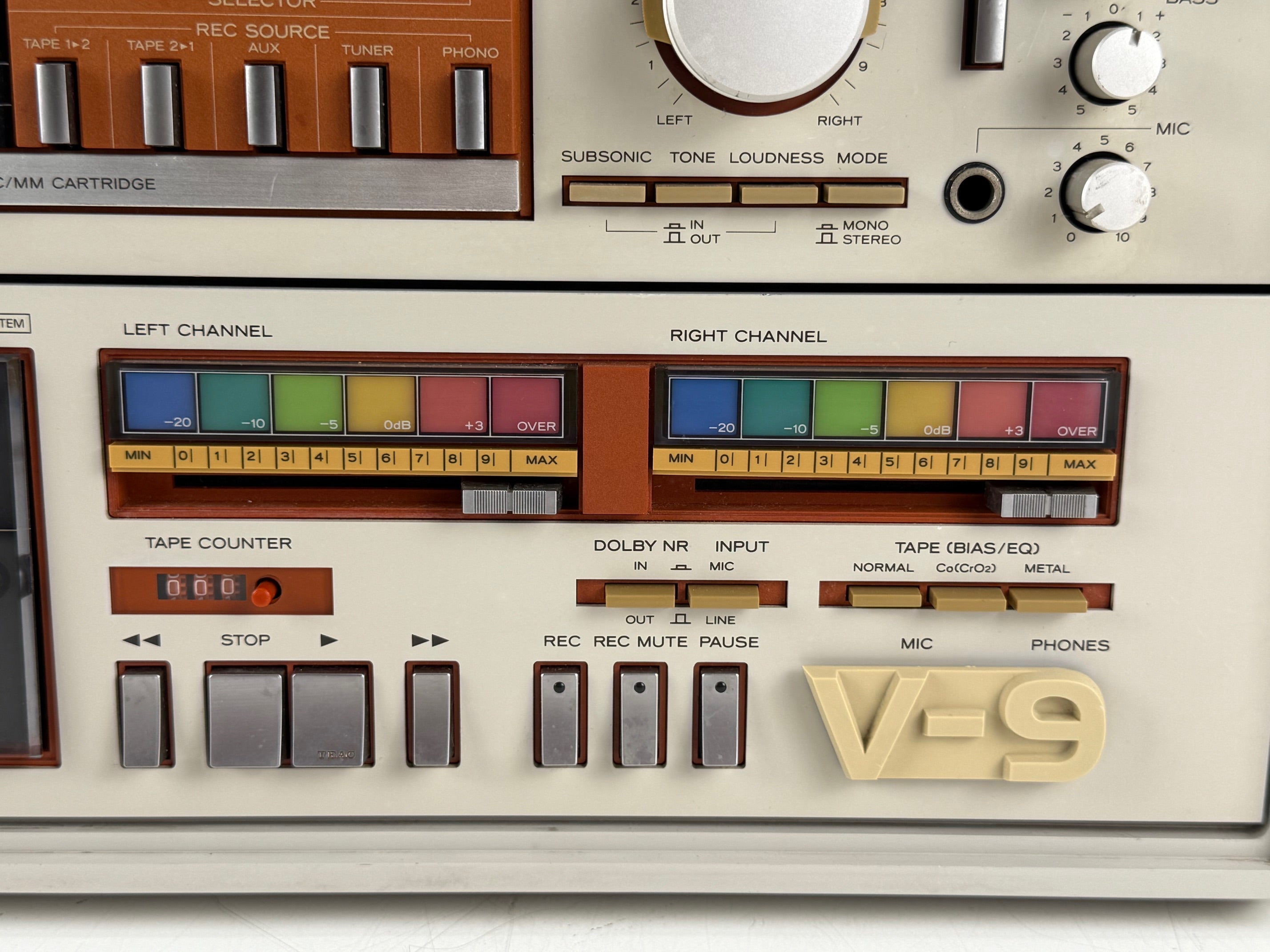 TEAC P9 Turntable / T-9 Stereo Tuner / A-9 Stereo Amplifier / V-9 Stereo Cassette Deck