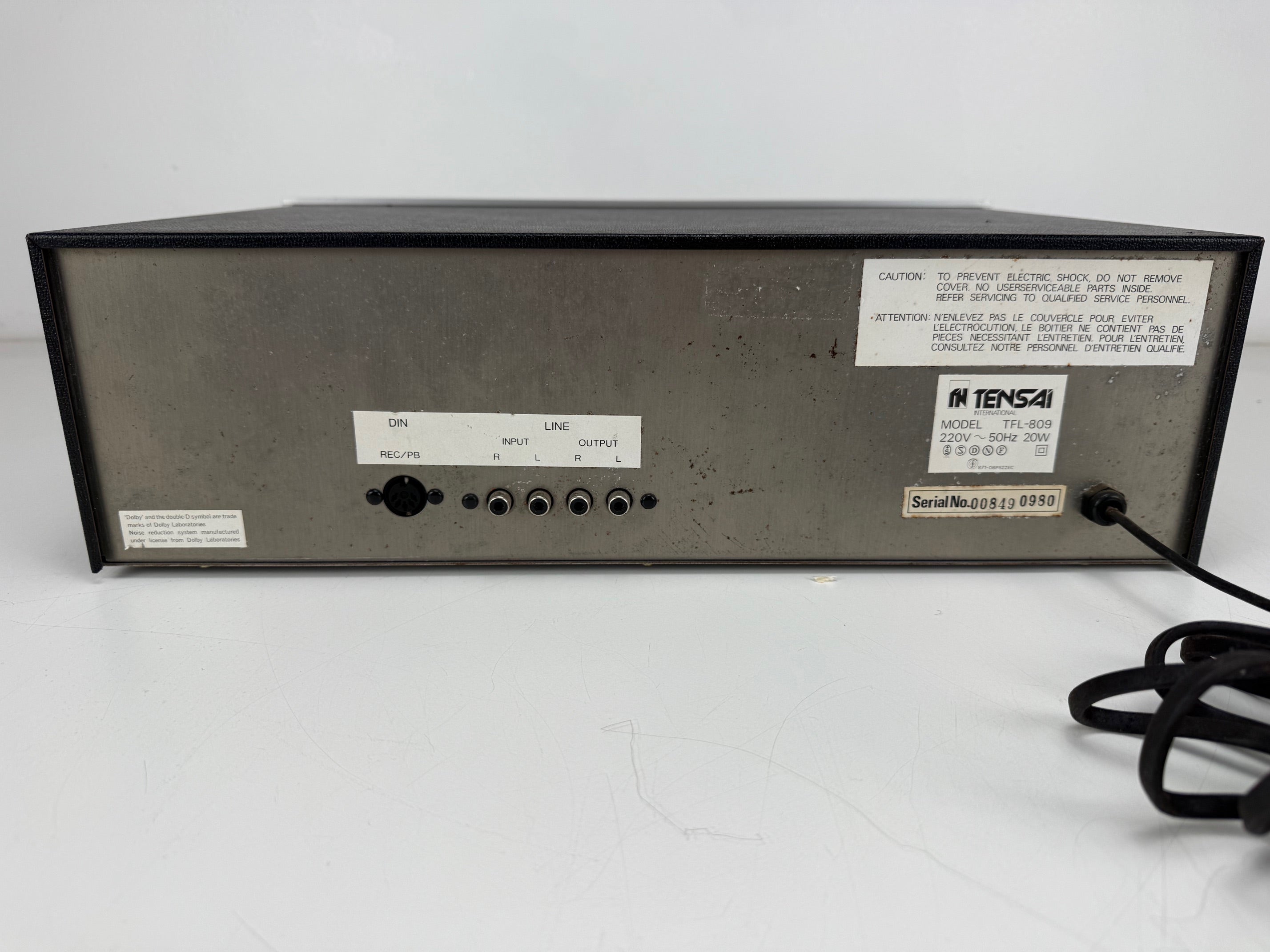 Tensai TFL-809 stereo cassettedeck - Mooi ogend deck met VU-meters