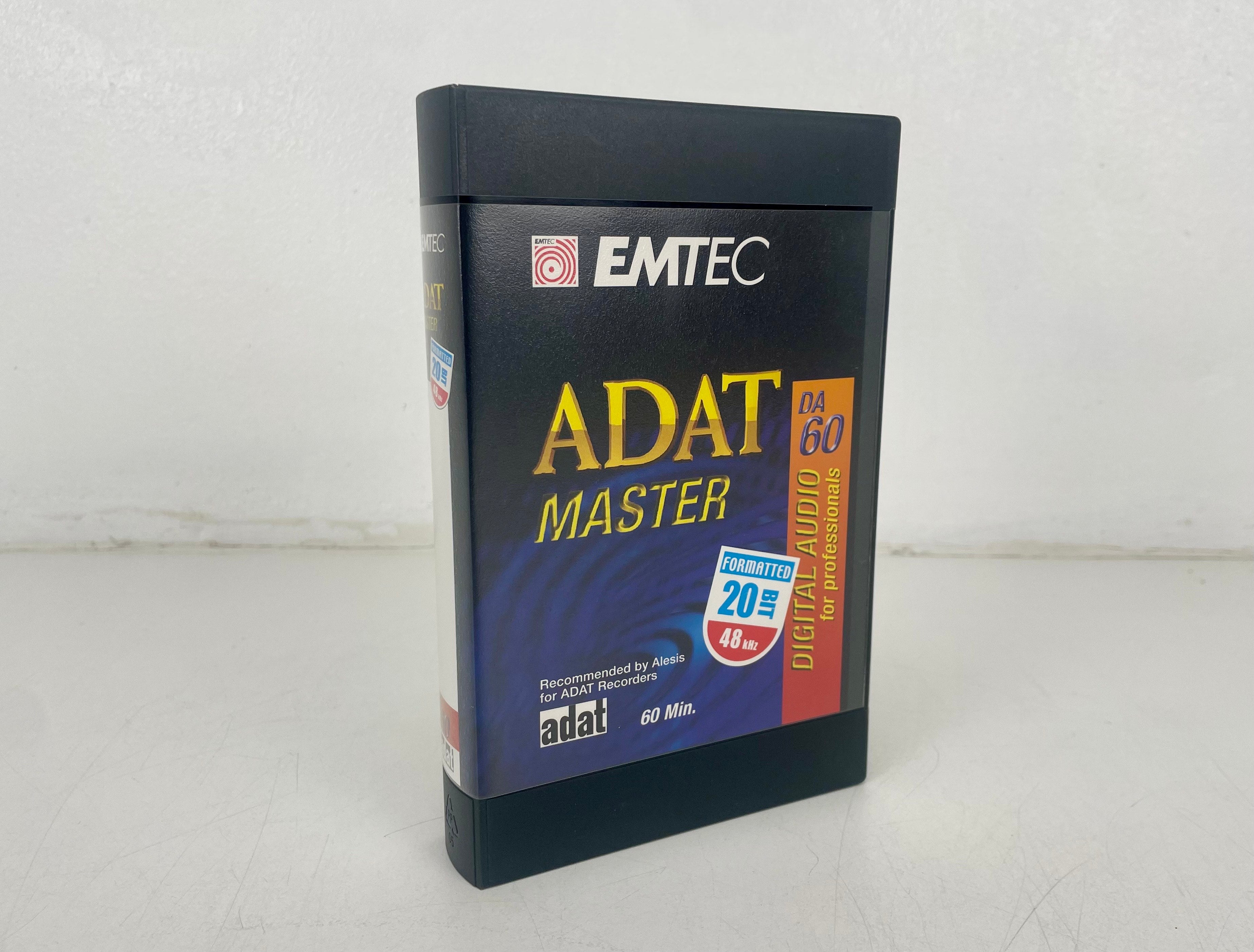 EMTEC ADAT Master DA60 Formatted 20 Bit 48Khz digital audio tape - NOS