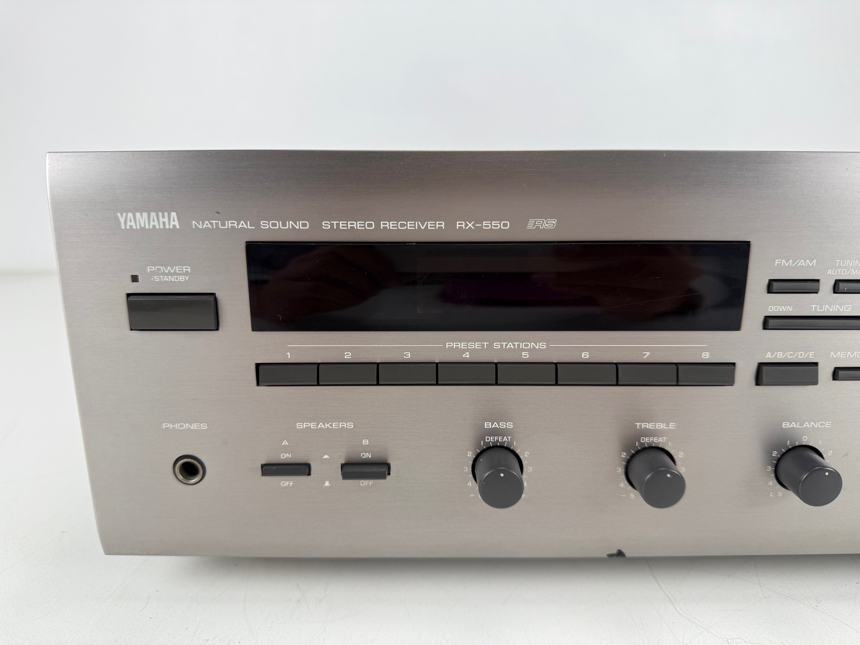 Yamaha RX-550 Natural Sound Stereo Receiver With Remote Control
