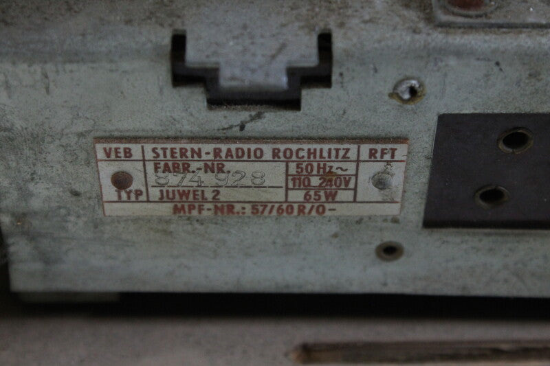 Stern-Radio Sonneberg Juwel 2 vintage tube radio  1957–1959