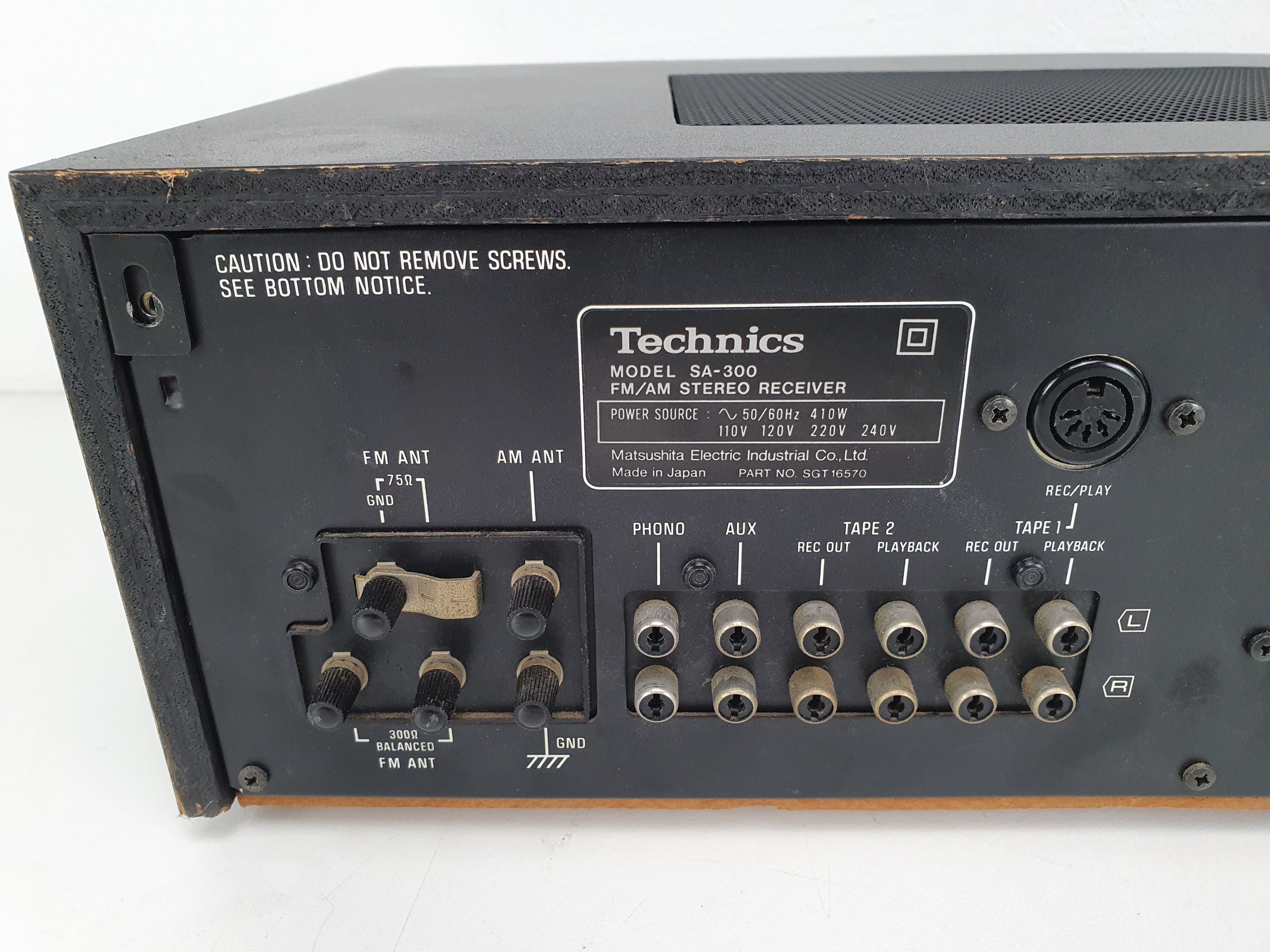 Technics SA-300 stereo-ontvanger - Onderhoud/Revisie van condensatoren/Phono-voorversterker