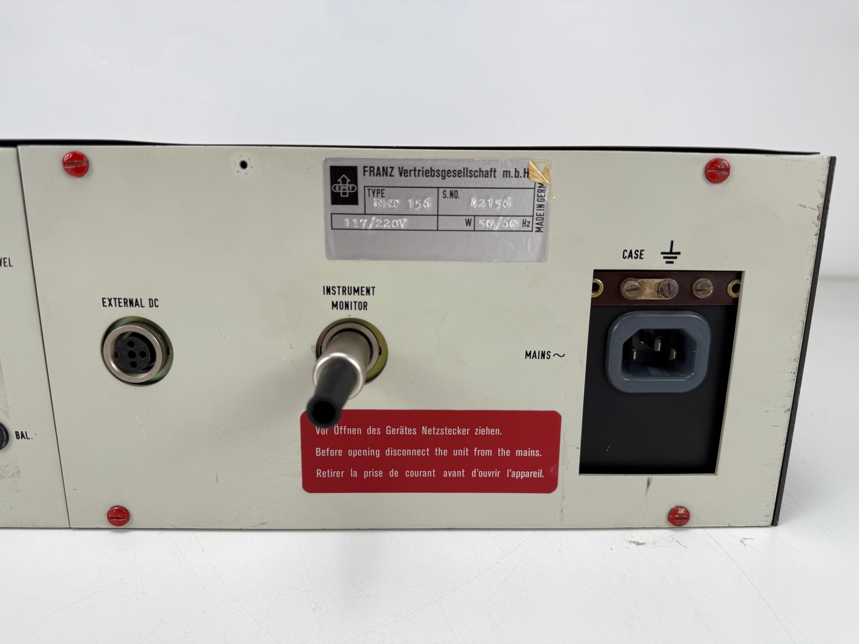 EMT PDM stereo compressor EMT 156 met handleidingen - Volledig nagekeken