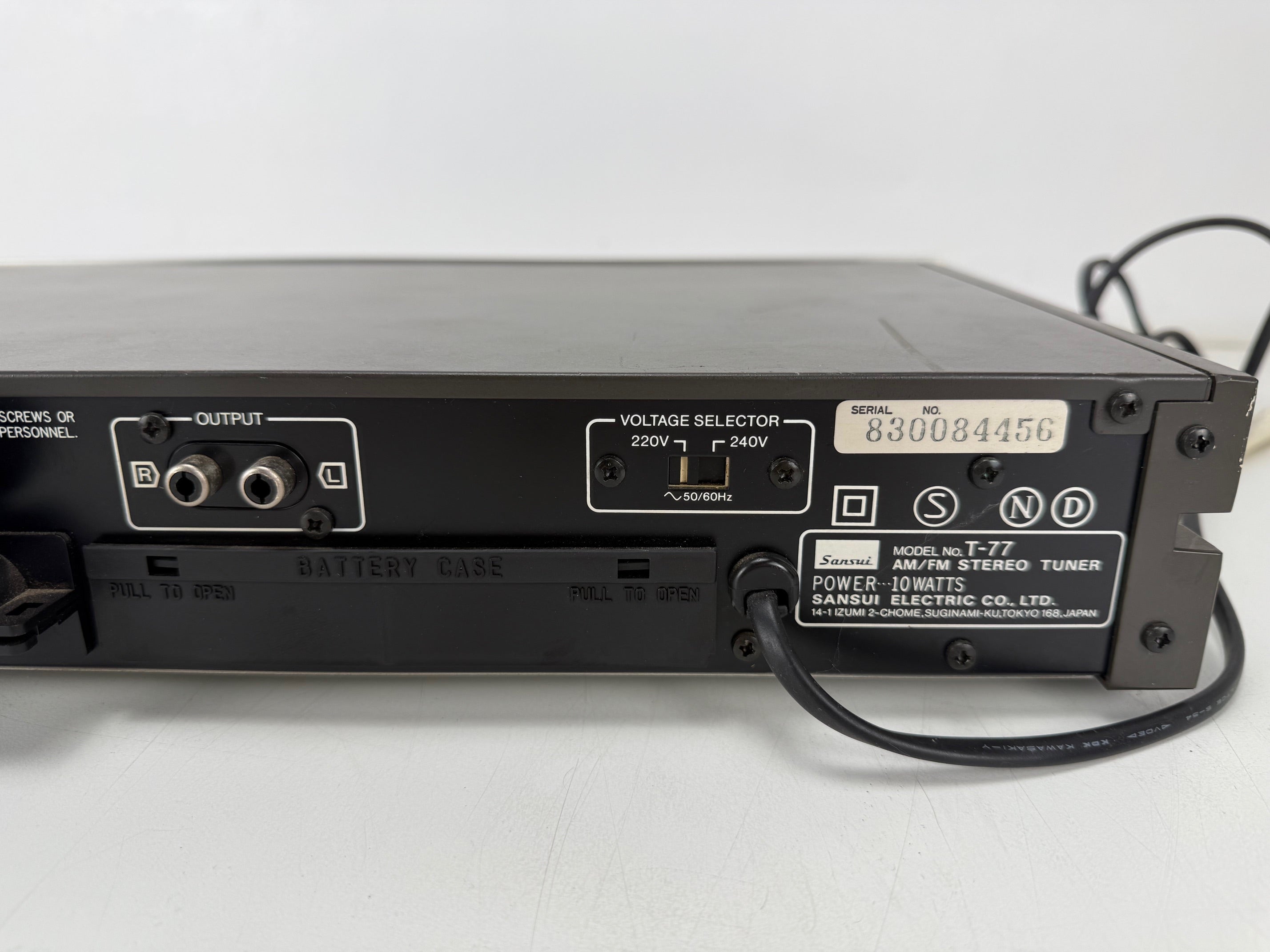 Sansui T-77 Synthesizer Tuner