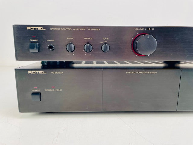 Rotel RC-970BX + RB-960BX Stereo Control Pre/Power Amplifier Set