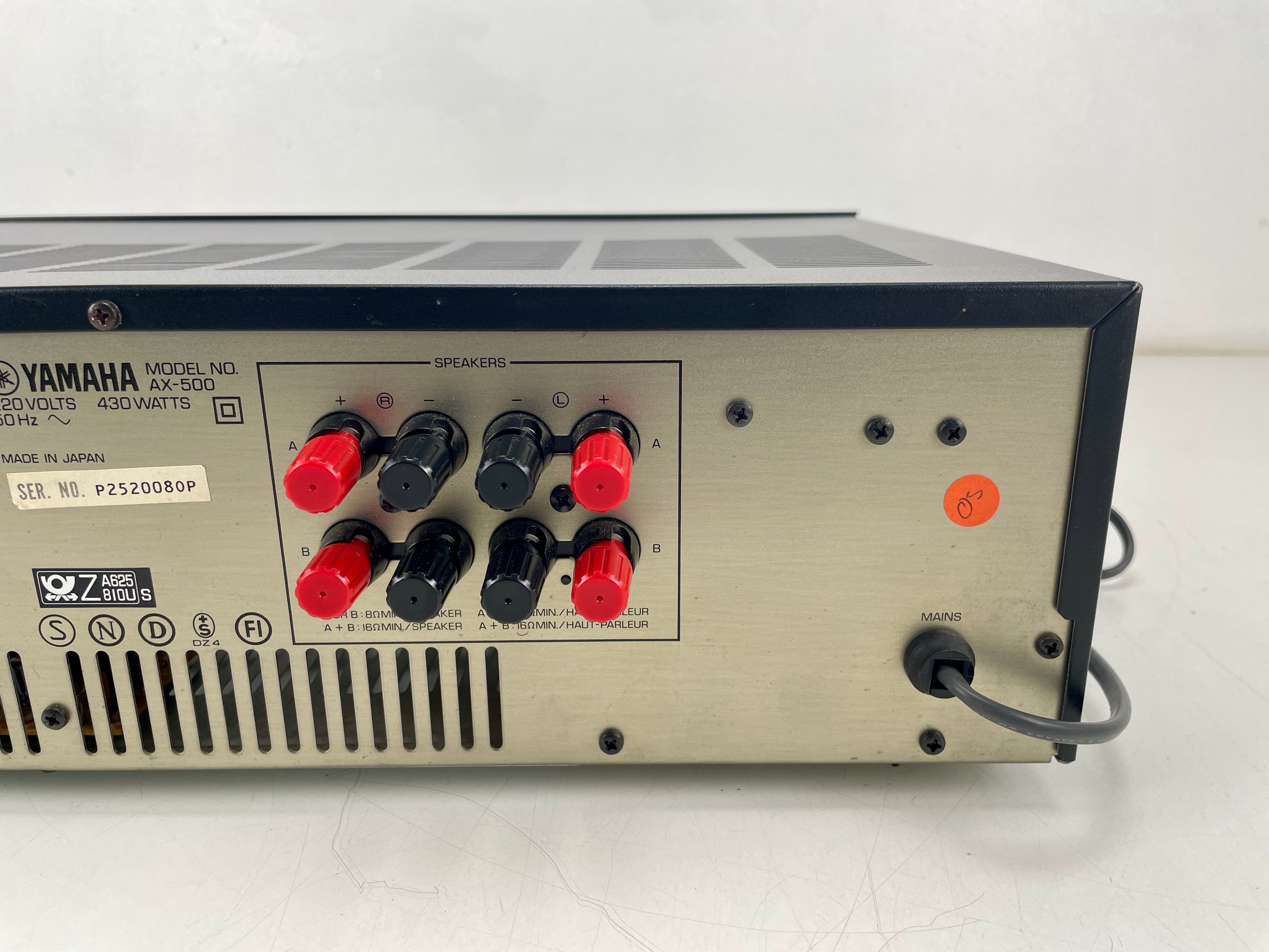 Yamaha AX-500 stereo versterker - Onderhoud/Revisie van condensatoren